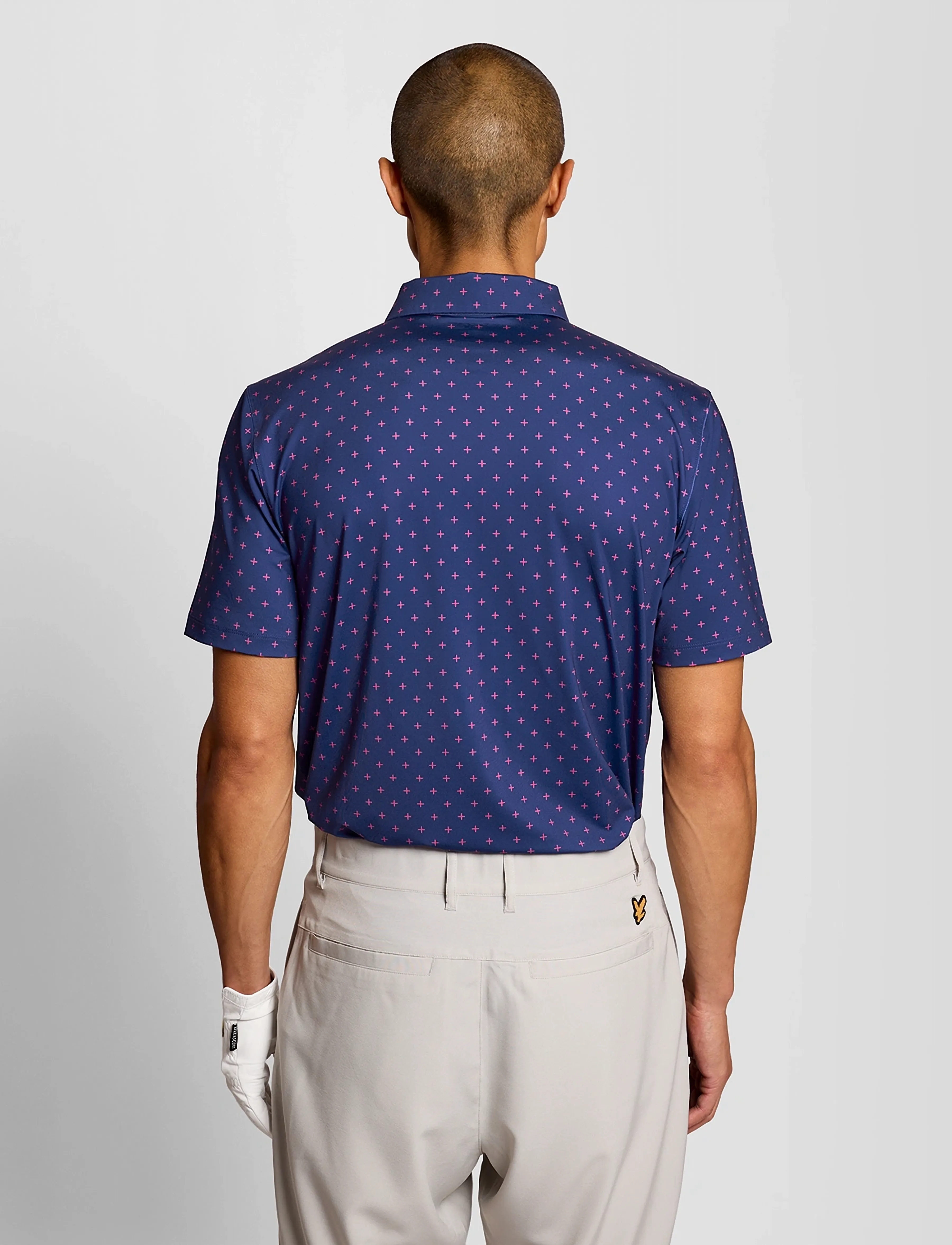 Lyle & Scott Sport - Golf Cross Print  Polo - toppe & t-shirts - x856 navy peony - 3