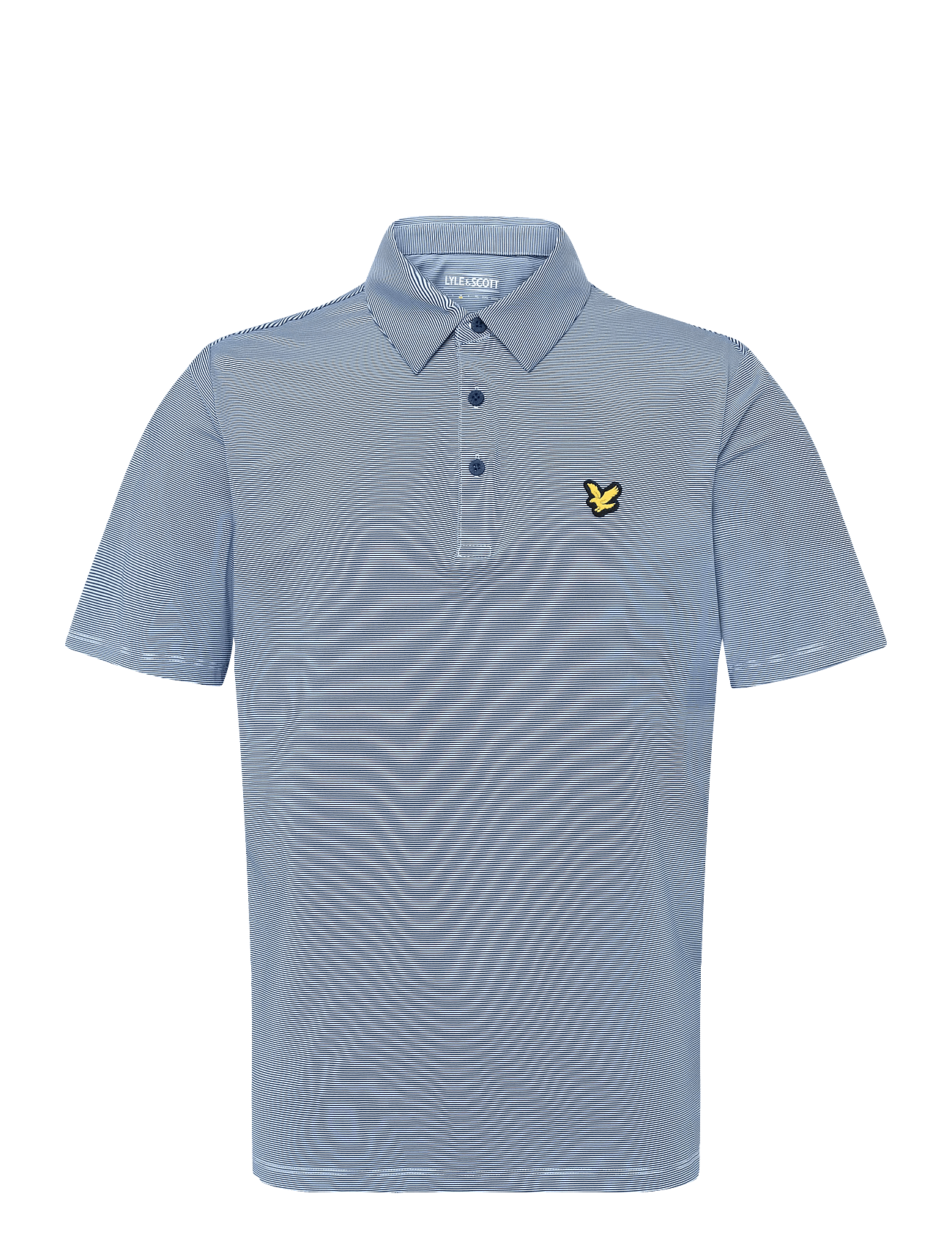 Golf Microstripe Polo - NAVY PEONY/ BLUE LAGOON