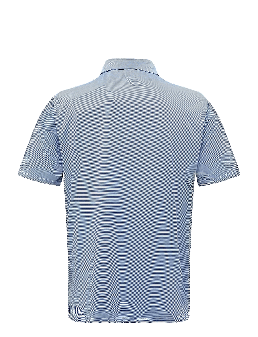 Lyle & Scott Sport - Golf Microstripe Polo - navy peony/ blue lagoon - 1