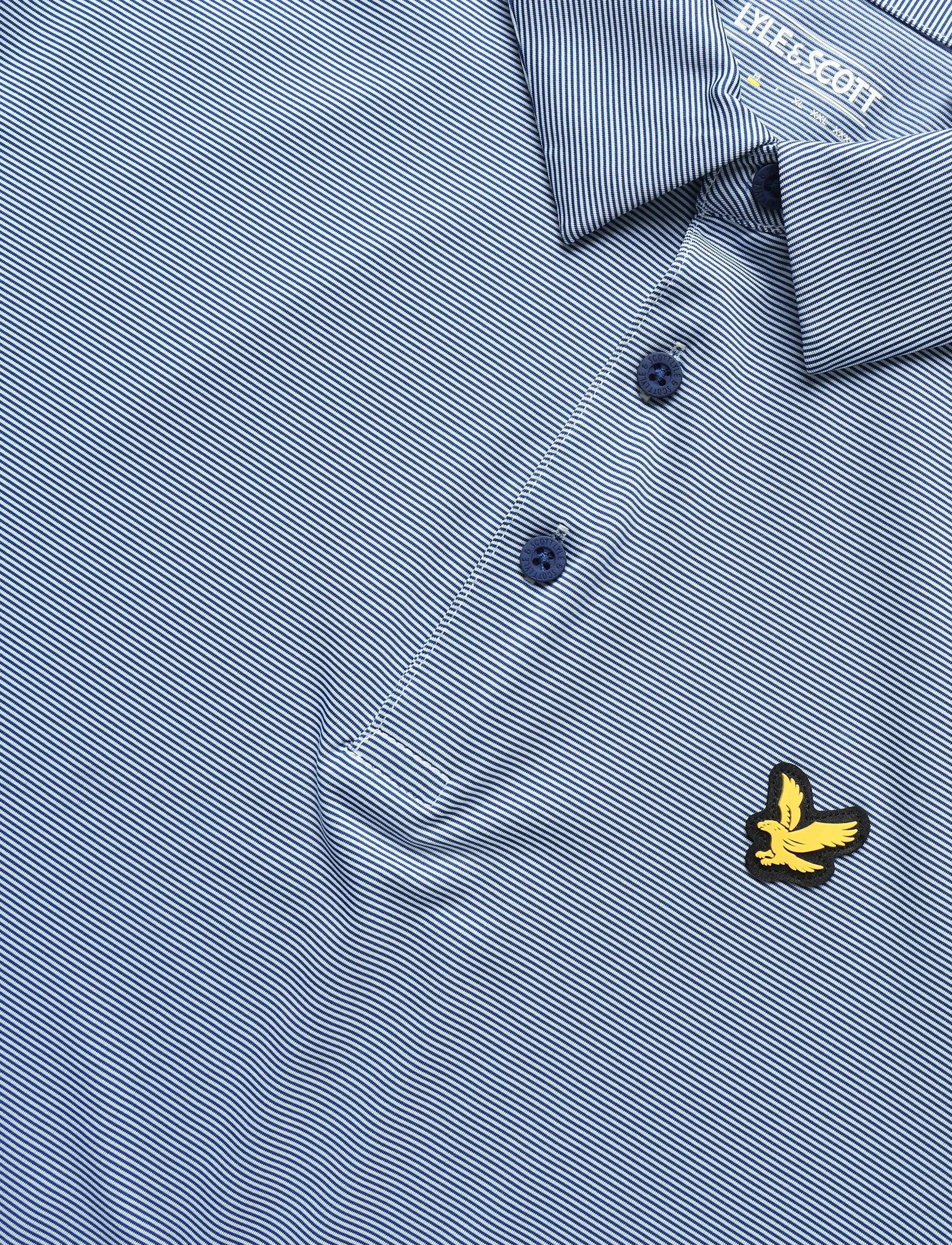 Lyle & Scott Sport - Golf Microstripe Polo - navy peony/ blue lagoon - 2
