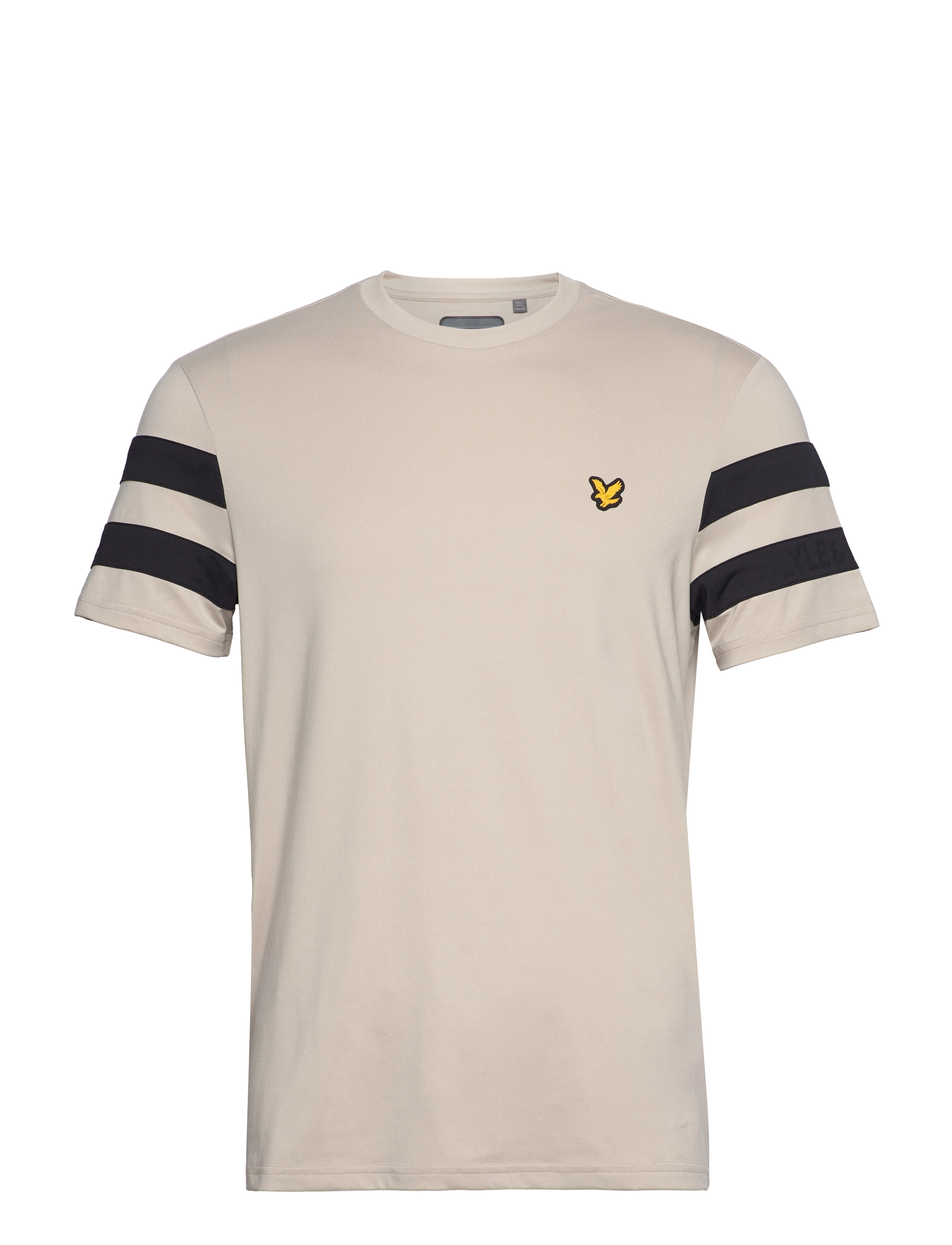 Lyle & Scott Sport - Sleeve Stripe Tee - warm dust marl - 0