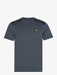 Lyle & Scott Sport - Shoulder Branded Tee - t-shirts - z118 light navy - 0