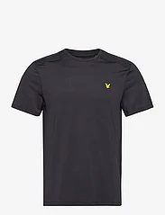 Lyle & Scott Sport - Shoulder Branded Tee - short-sleeved t-shirts - z865 jet black - 0