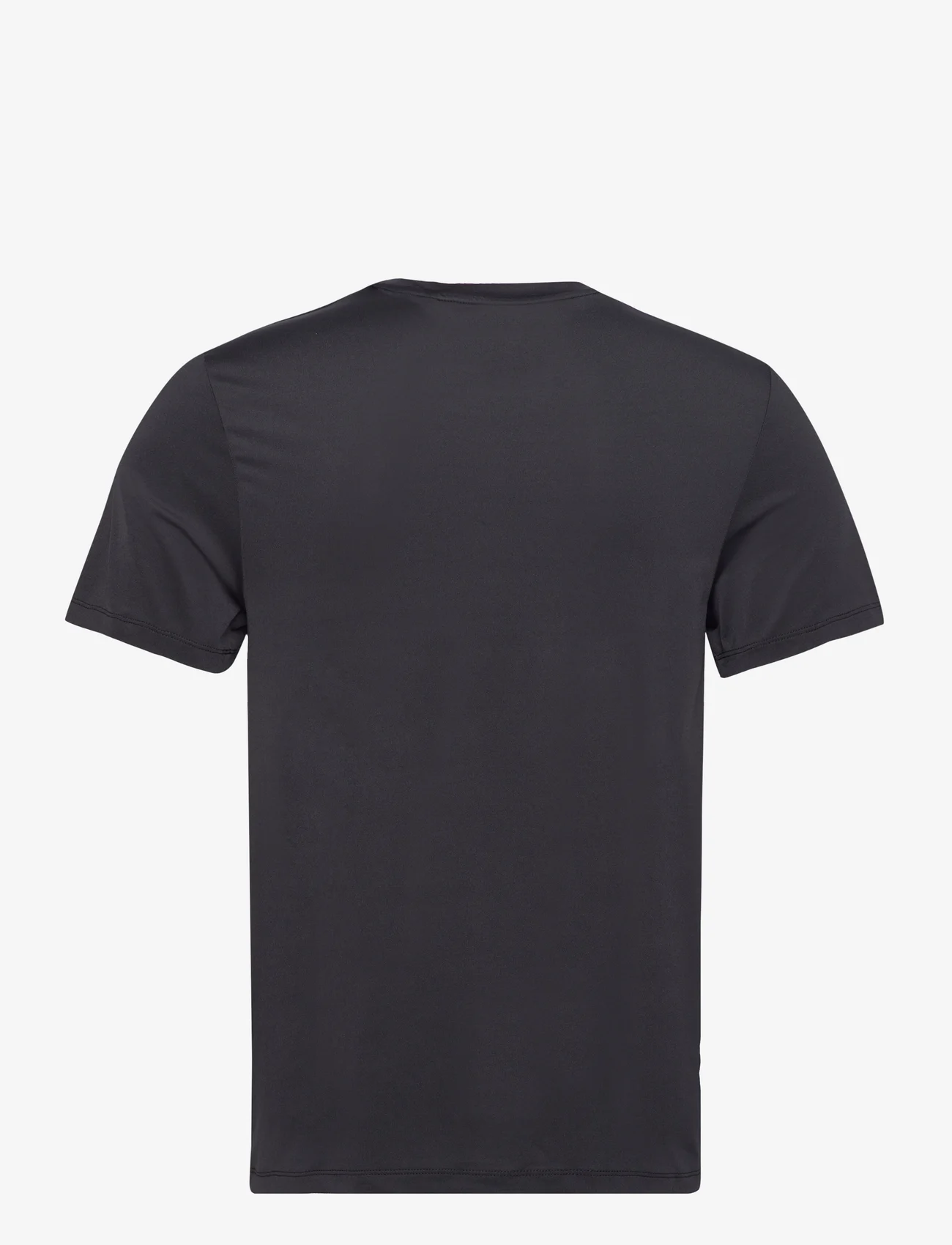Lyle & Scott Sport - Shoulder Branded Tee - short-sleeved t-shirts - z865 jet black - 1