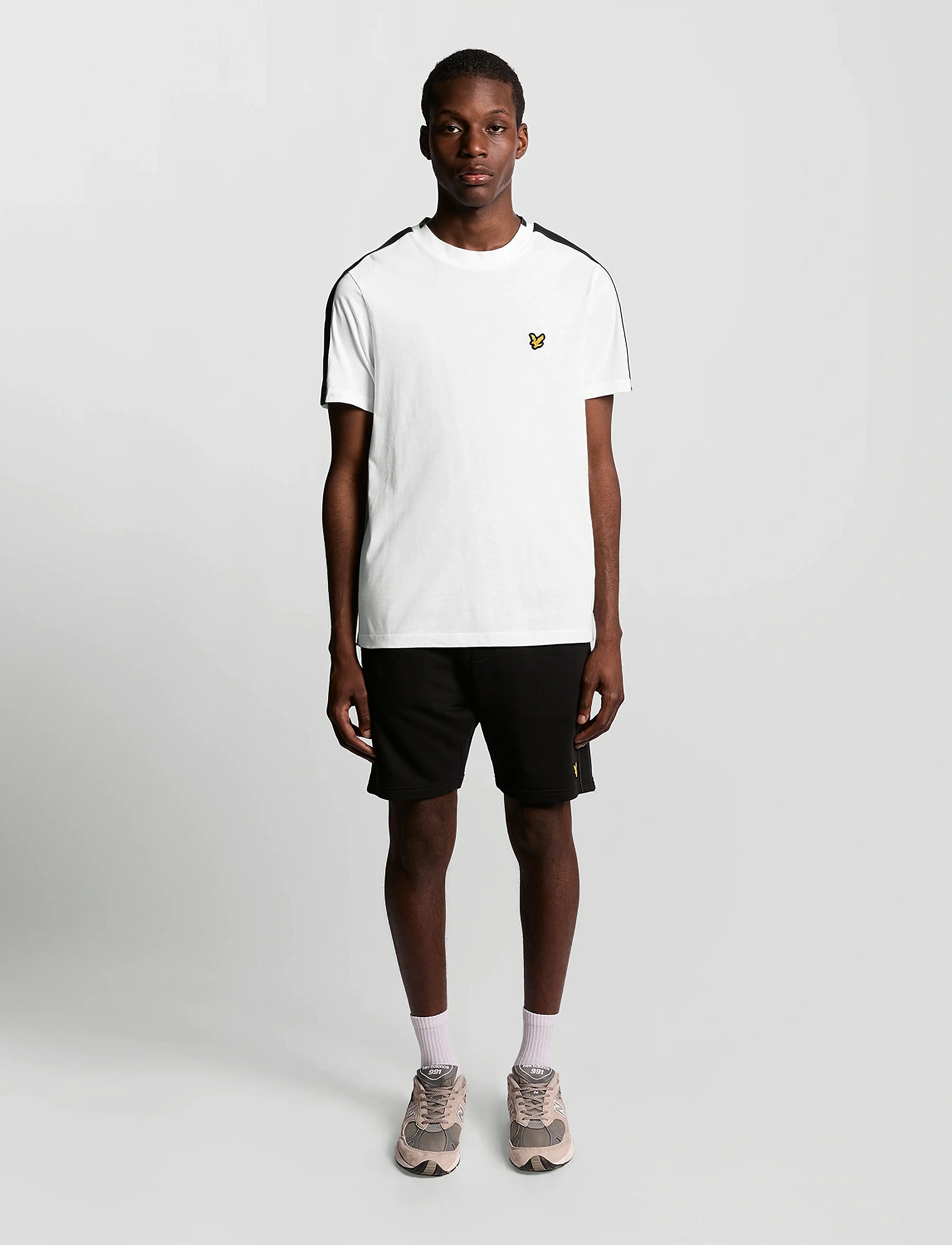 Lyle & Scott Sport - Tape T-Shirt - 626 white - 4