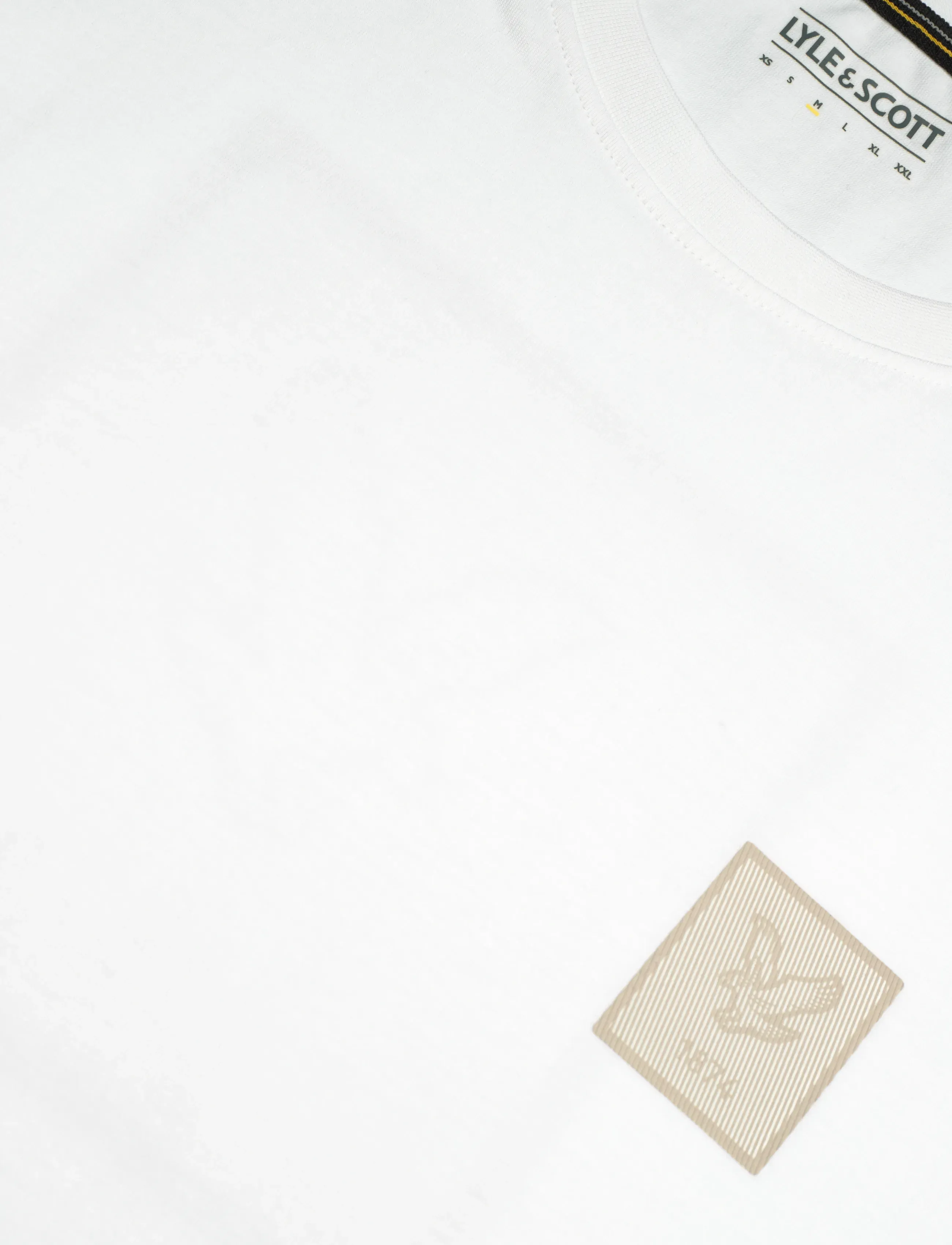 Lyle & Scott Sport - Rubberised Logo Graphic T-Shirt - kortärmade t-shirts - 626 white - 2