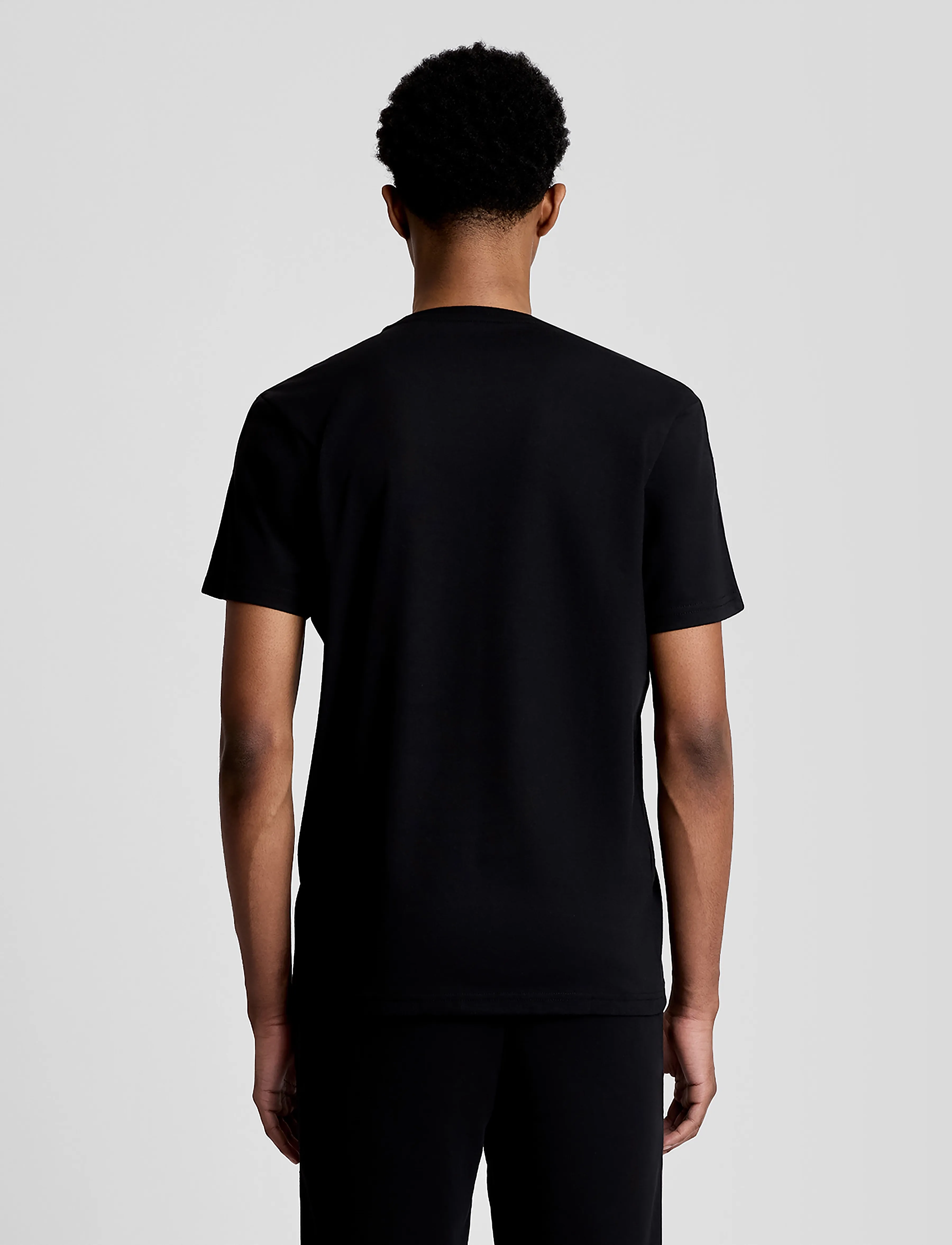 Lyle & Scott Sport - Jacquard Tape T-Shirt - t-shirts - jet black - 3