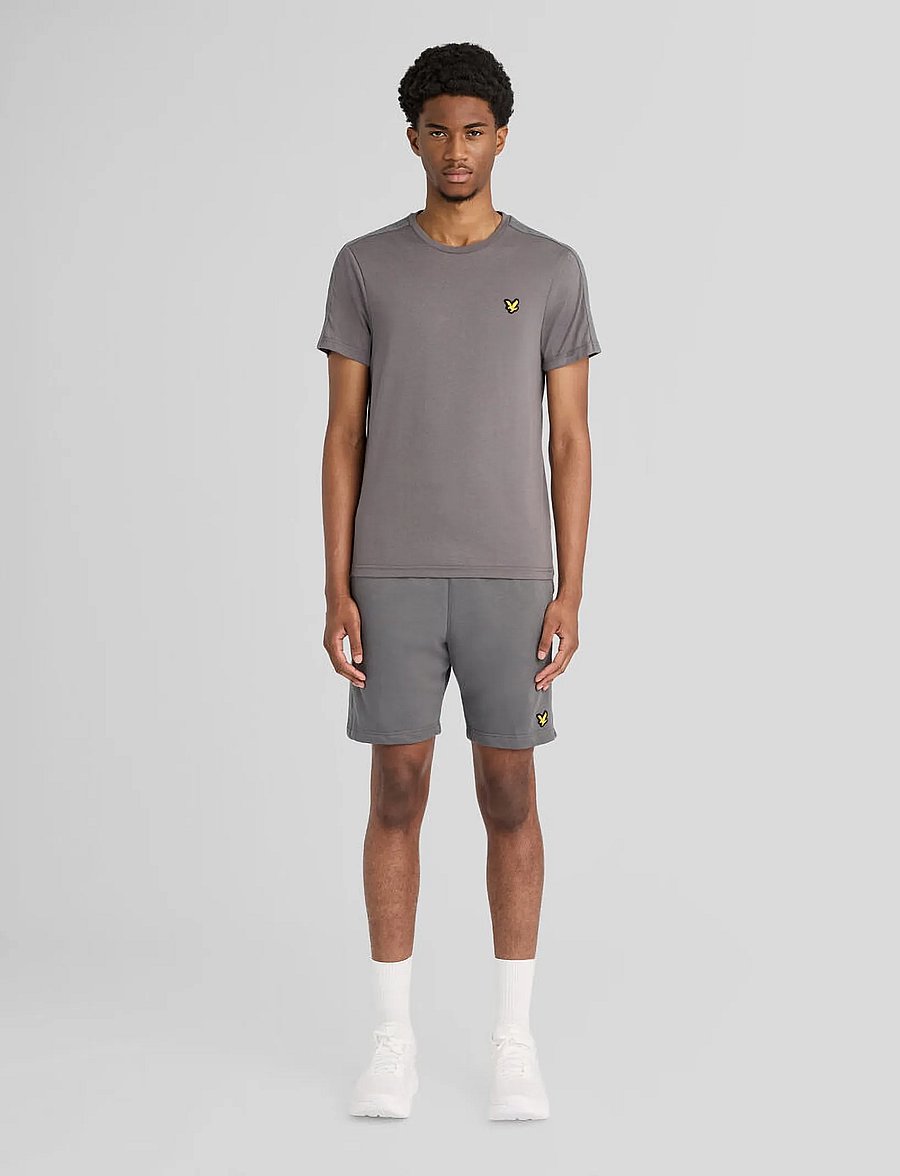 Lyle & Scott Sport - Jacquard Tape T-Shirt - stuttermarbolir - mercury grey - 4