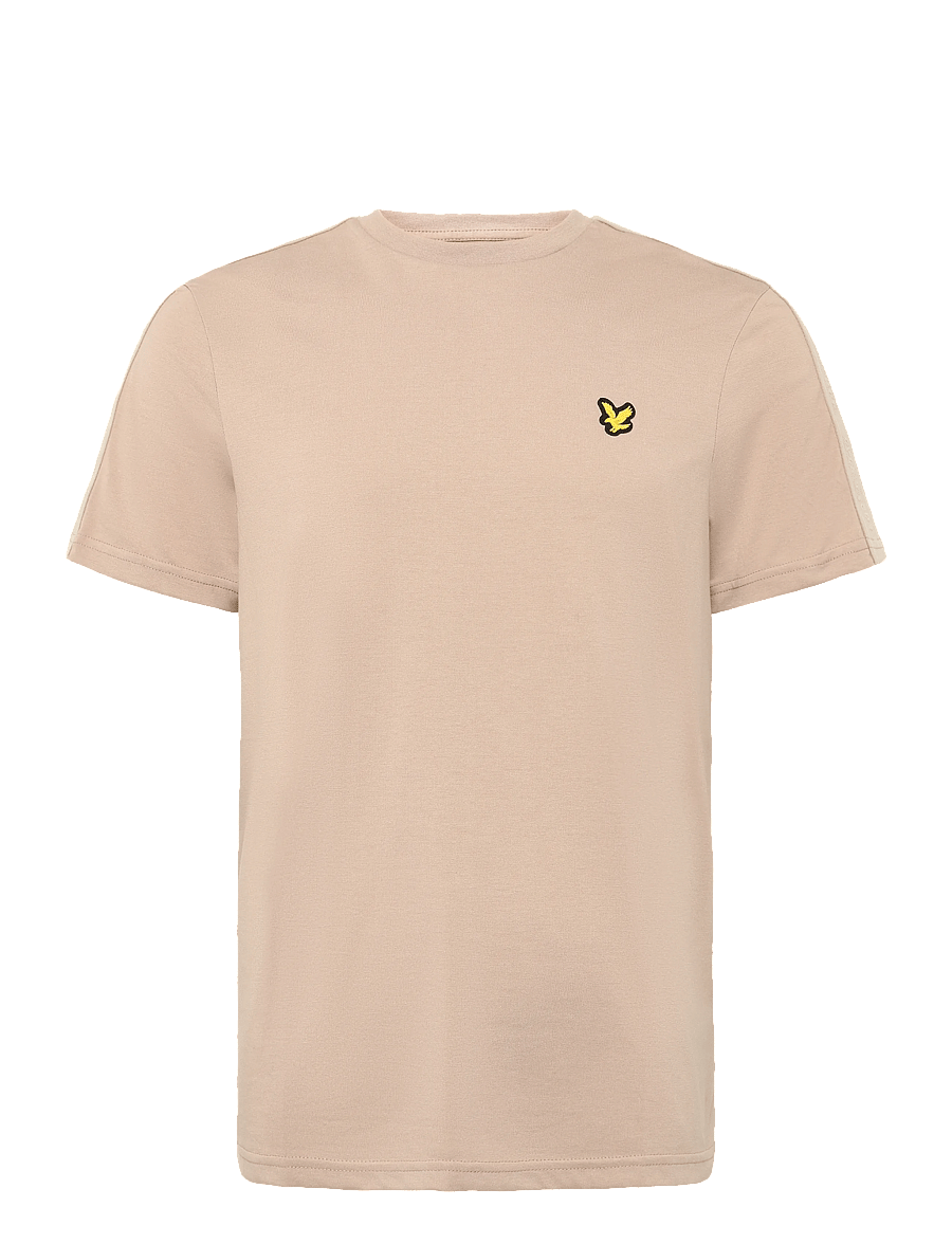Lyle & Scott Sport - Jacquard Tape T-Shirt - topper & t-skjorter - timeless taupe - 0