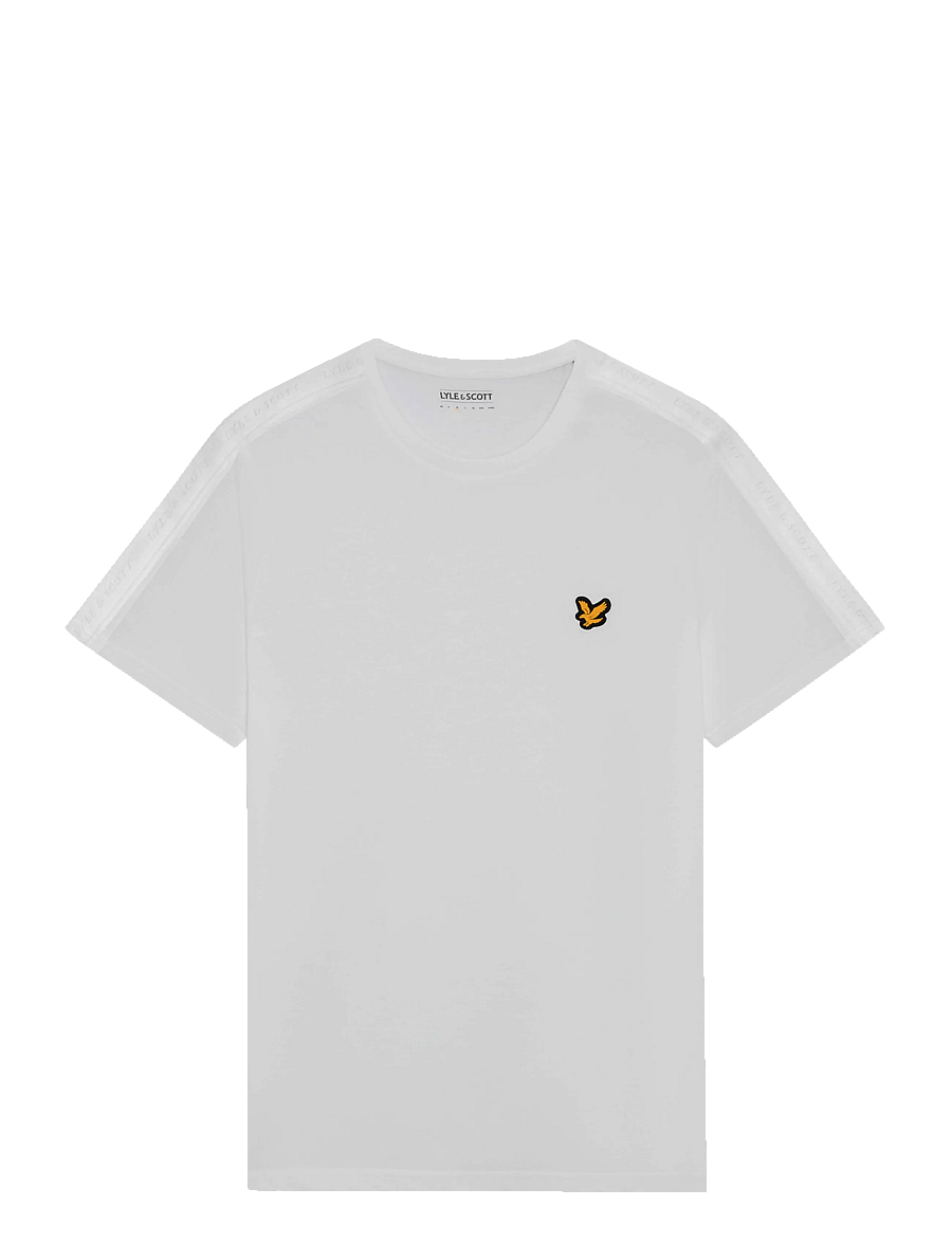 Lyle & Scott Sport - Jacquard Tape T-Shirt - t-shirts - white - 1