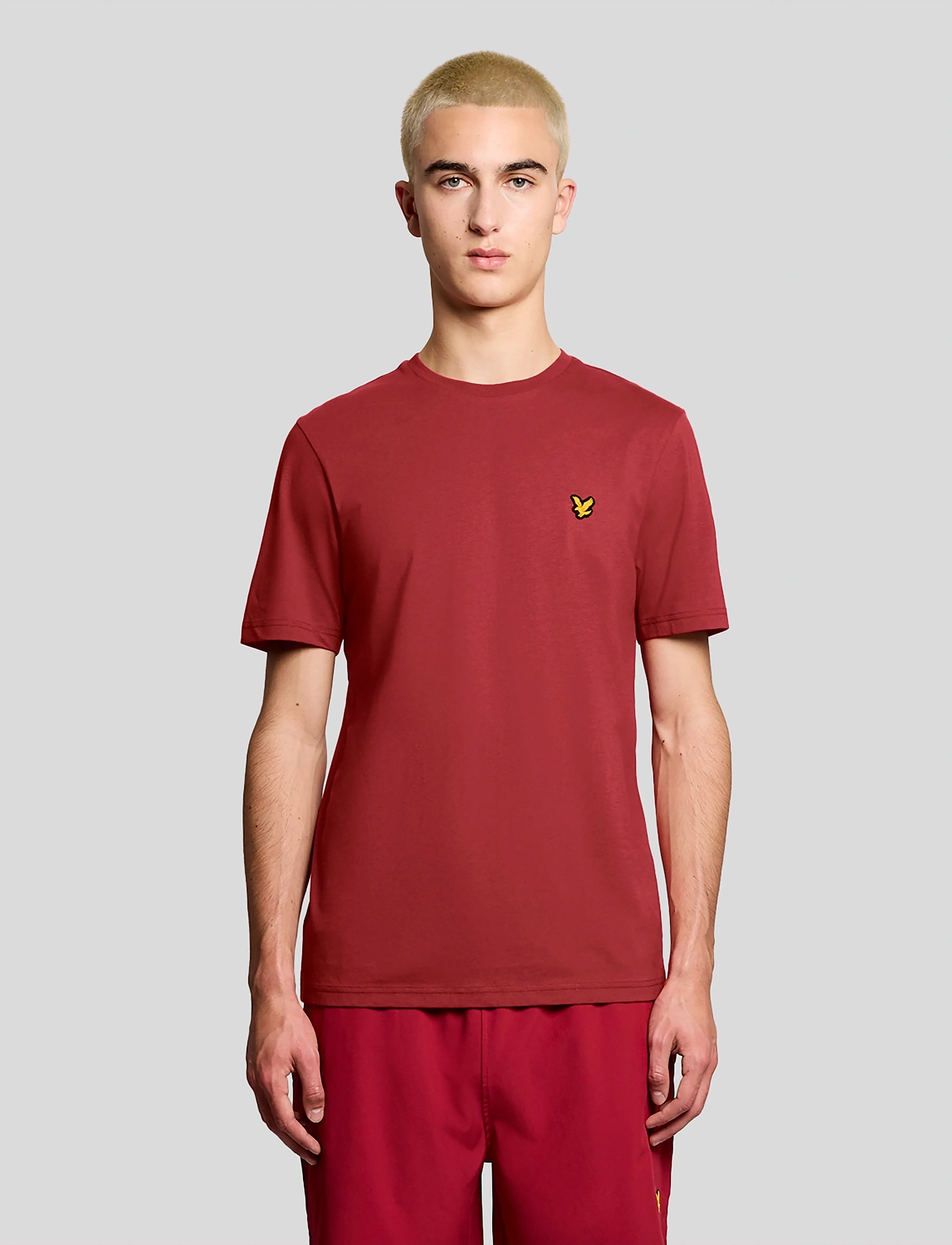 Lyle & Scott Sport Sports Short Sleeve T-Shirt, M, Oberteile, Burgunderrot - T-shirts, Männerswear