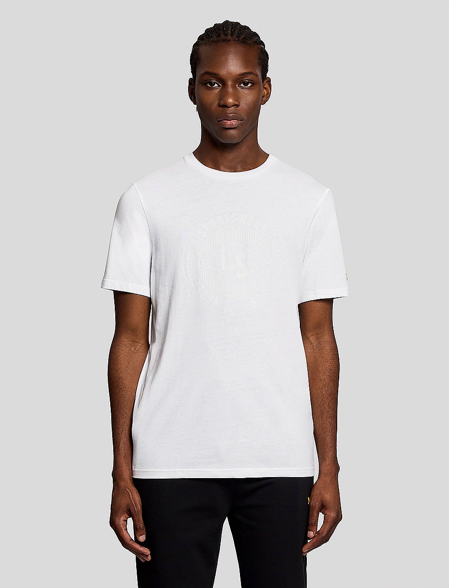 Lyle & Scott Sport - Redefined Sportswear Graphic T-Shirt - oberteile & t-shirts - white - 0