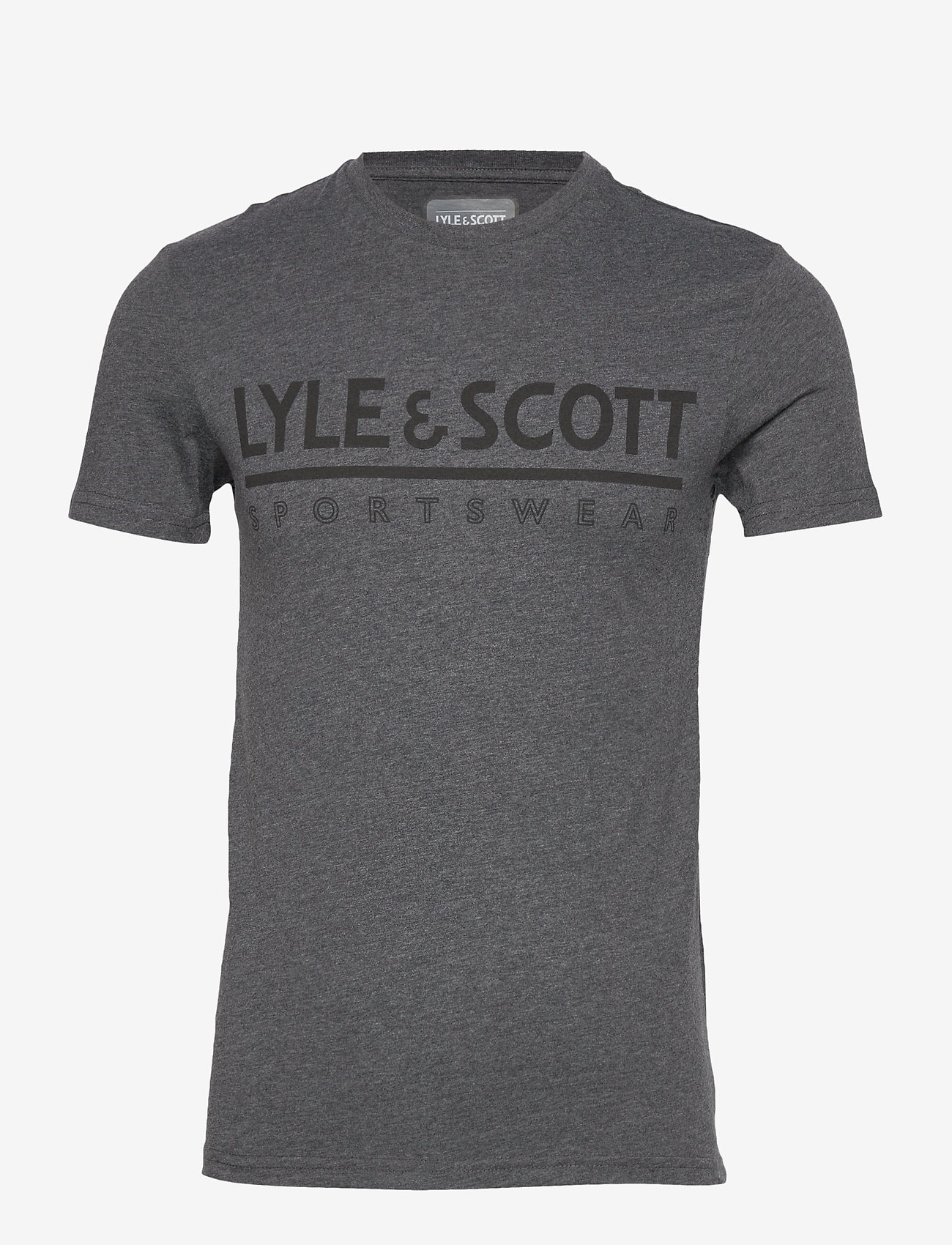 Lyle & Scott Sport - Harridge SS Large Logo T-Shirt - true black marl - 0
