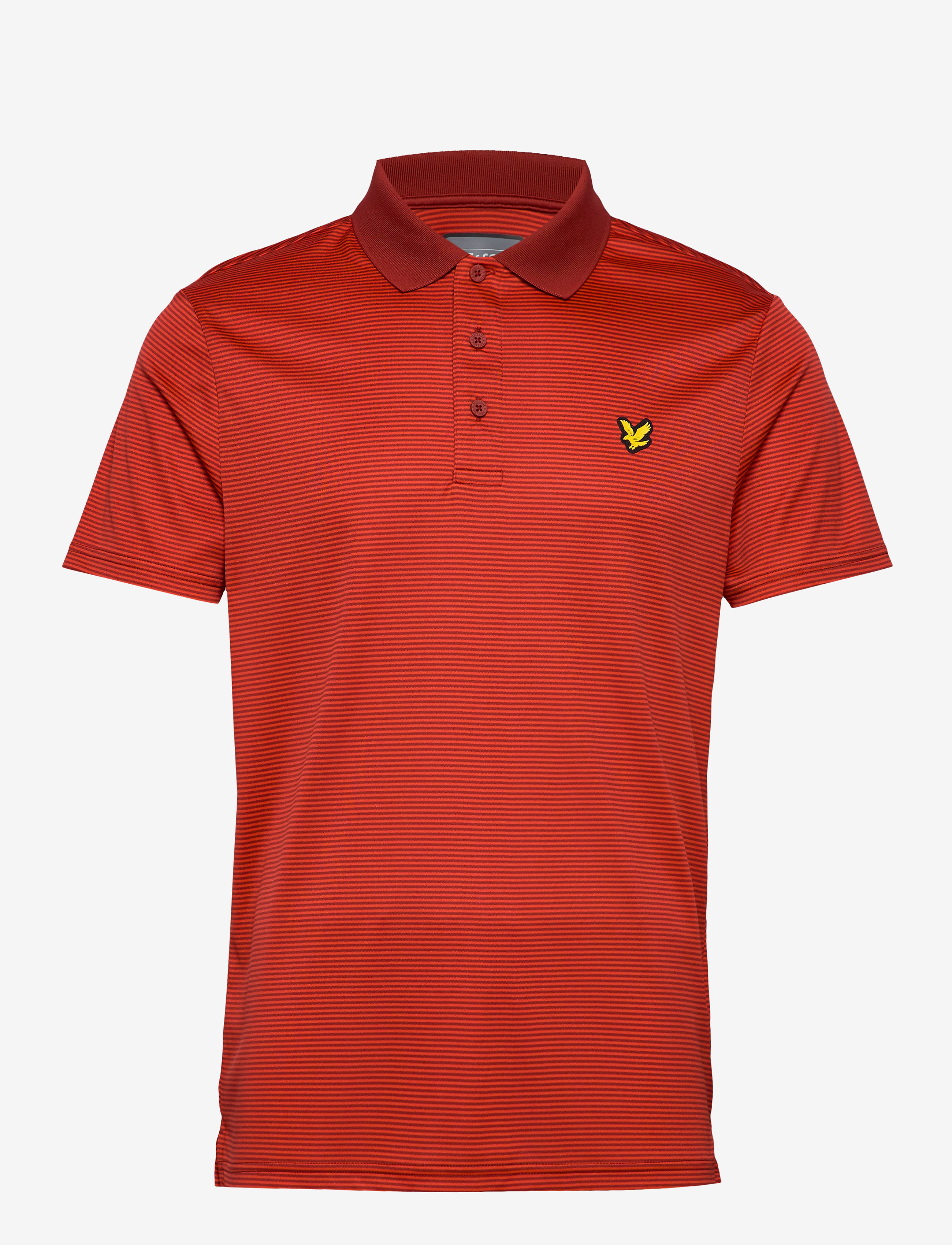 Lyle & Scott Sport - Golf Microstripe Polo - turbo red/fire red - 0