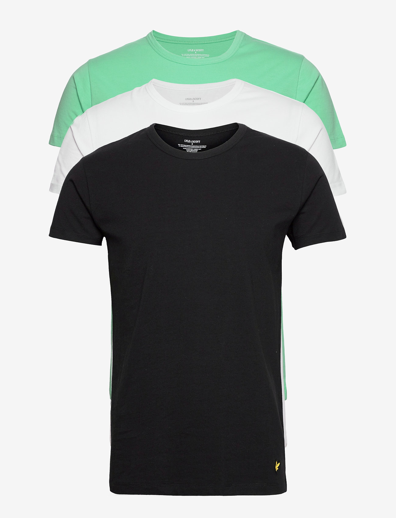 Lyle & Scott - MAXWELL - black - bright white - neptune green - 0