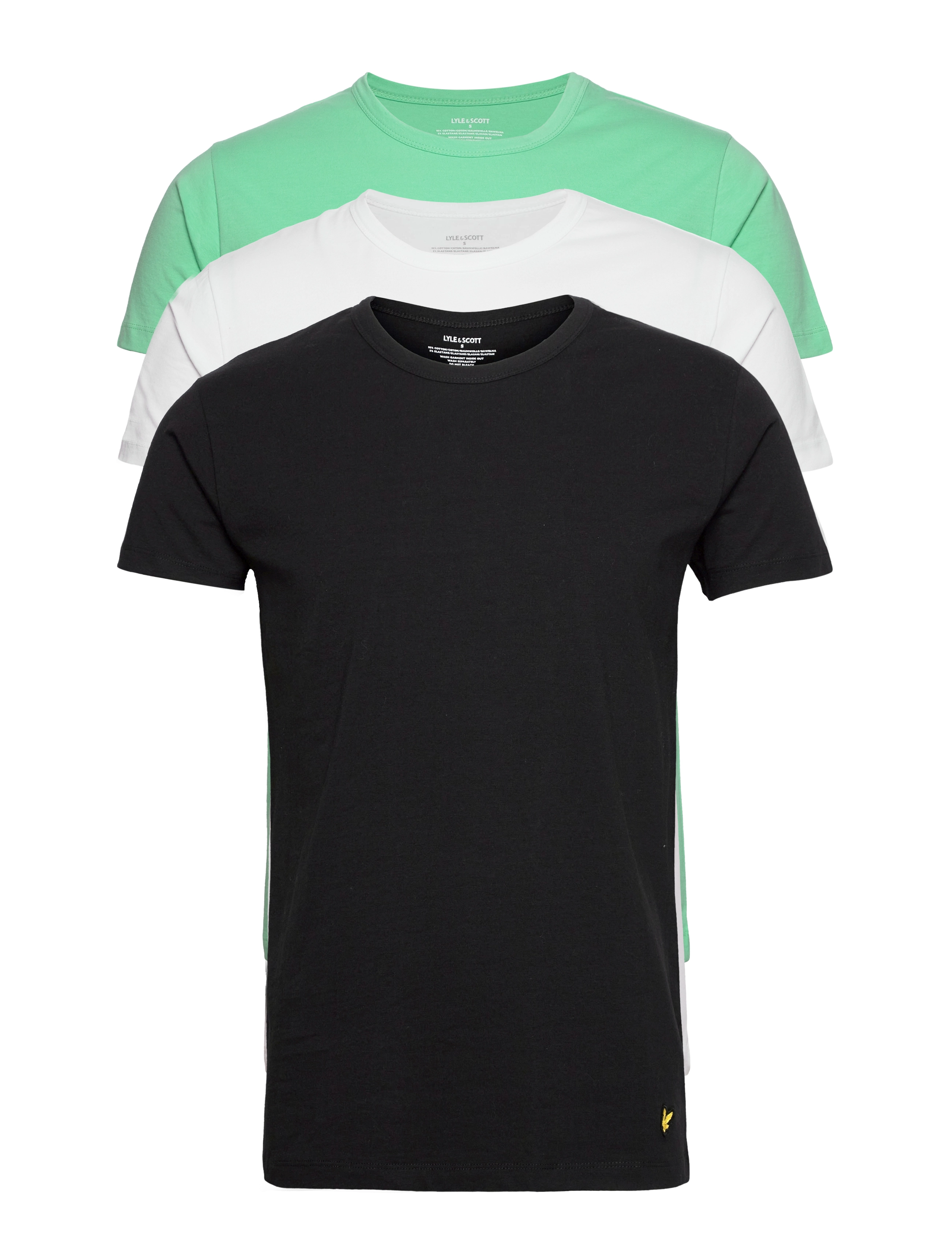 Lyle & Scott - MAXWELL - black - bright white - neptune green - 0