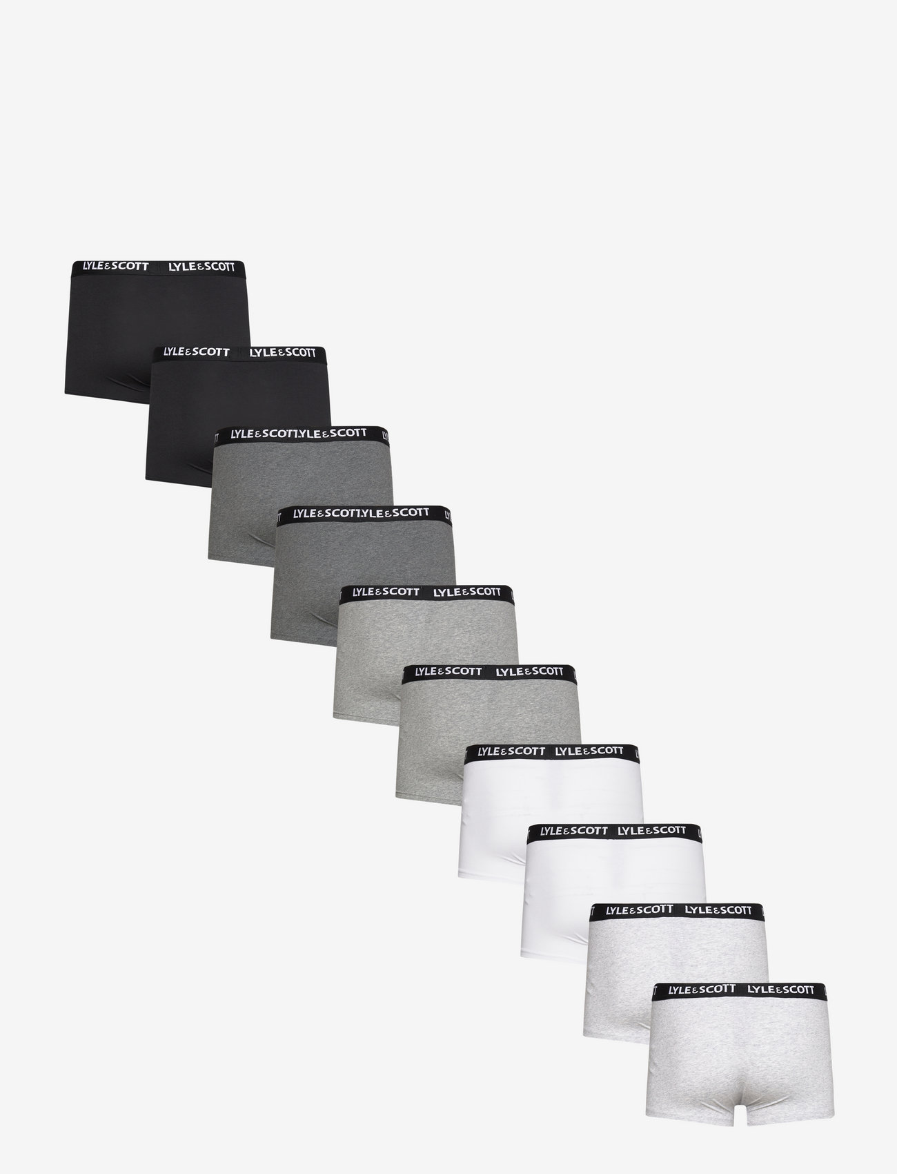 Lyle & Scott - TYLER - black/dark grey marl/grey marl/light /grey marl/bright white - 3
