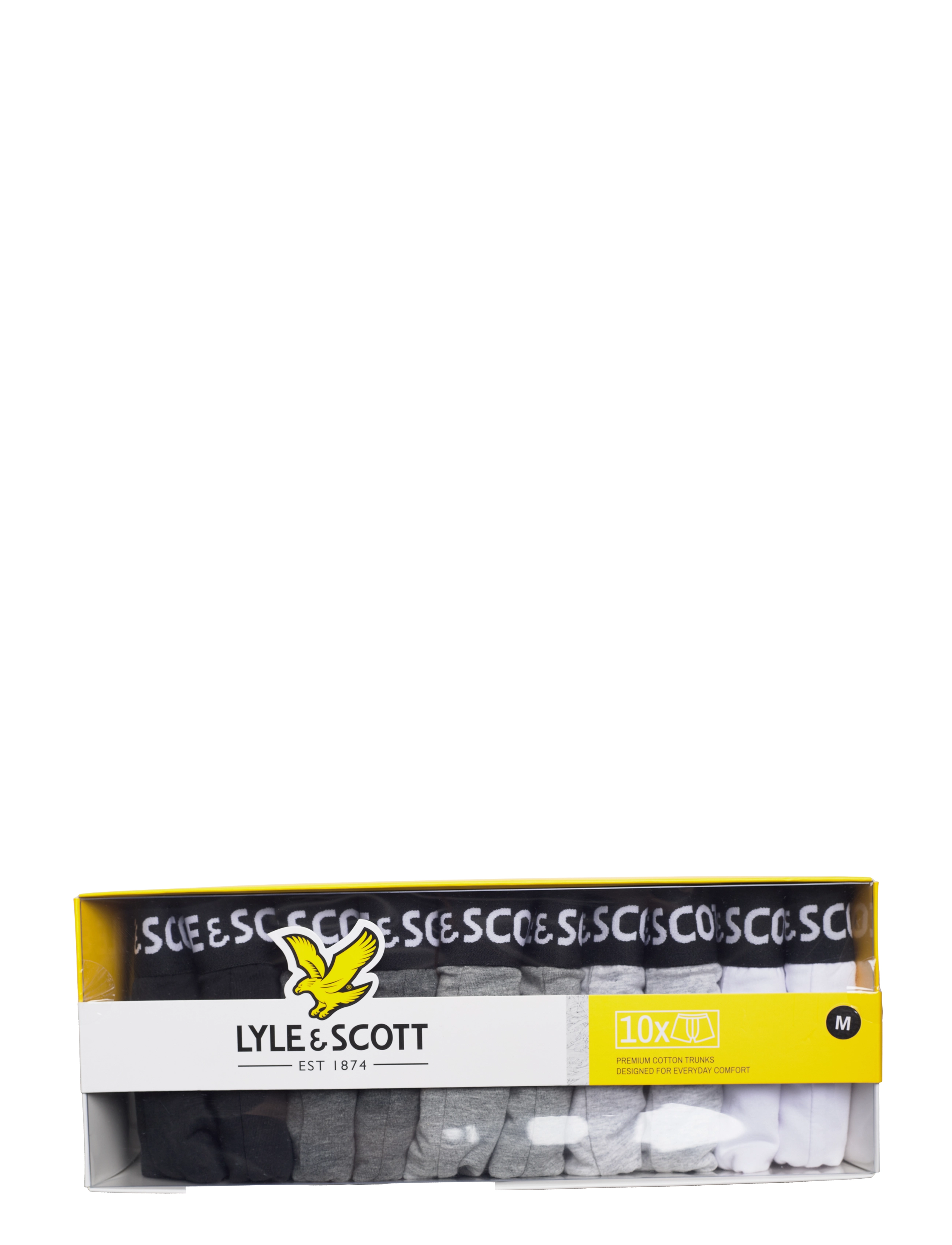 Lyle & Scott - TYLER - black/dark grey marl/grey marl/light /grey marl/bright white - 1