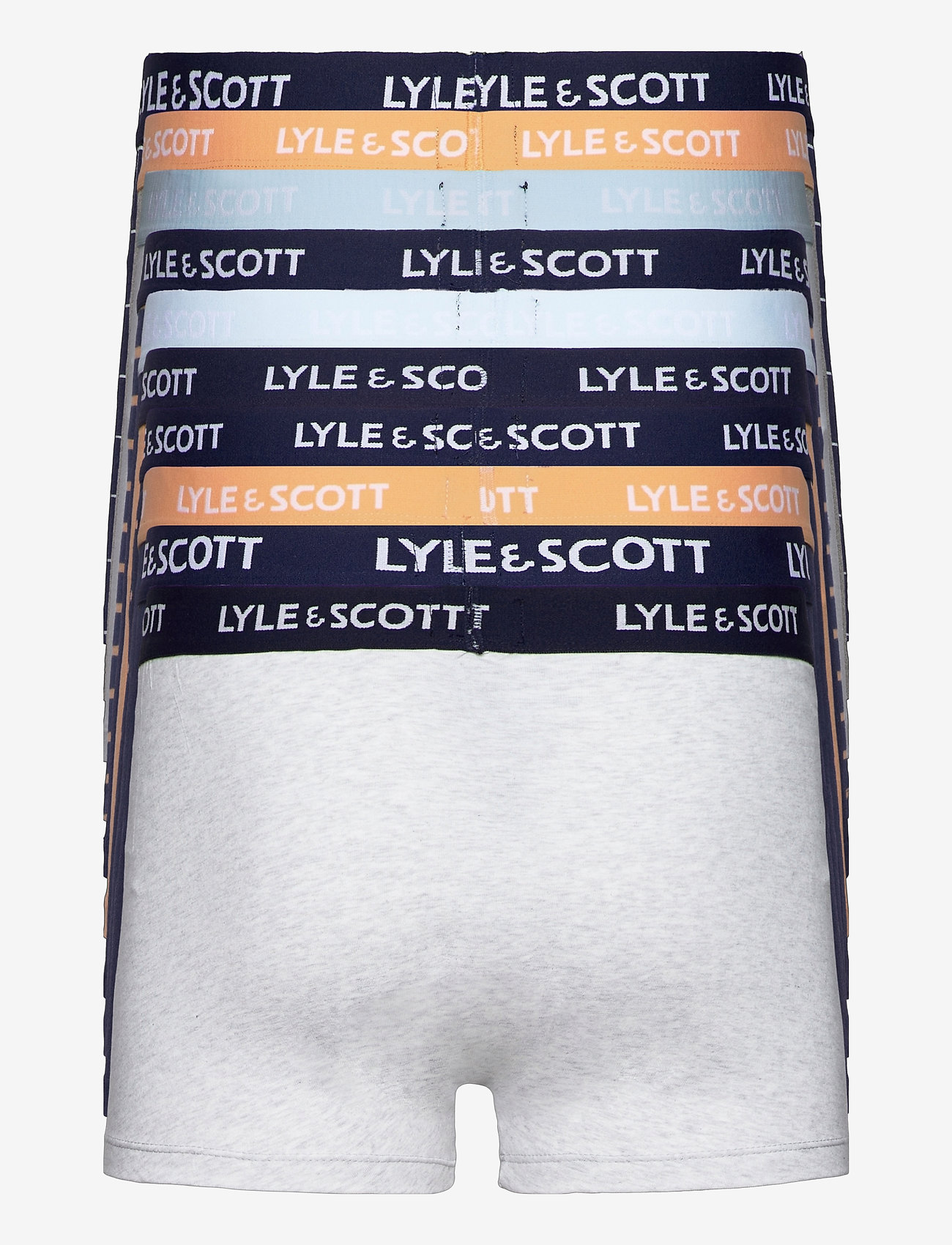Lyle & Scott - HANK - peacoat/pumpkin/polka dot/peacoat/light grey marl/stripe/bright white/grey marl/check/peacoat - 1
