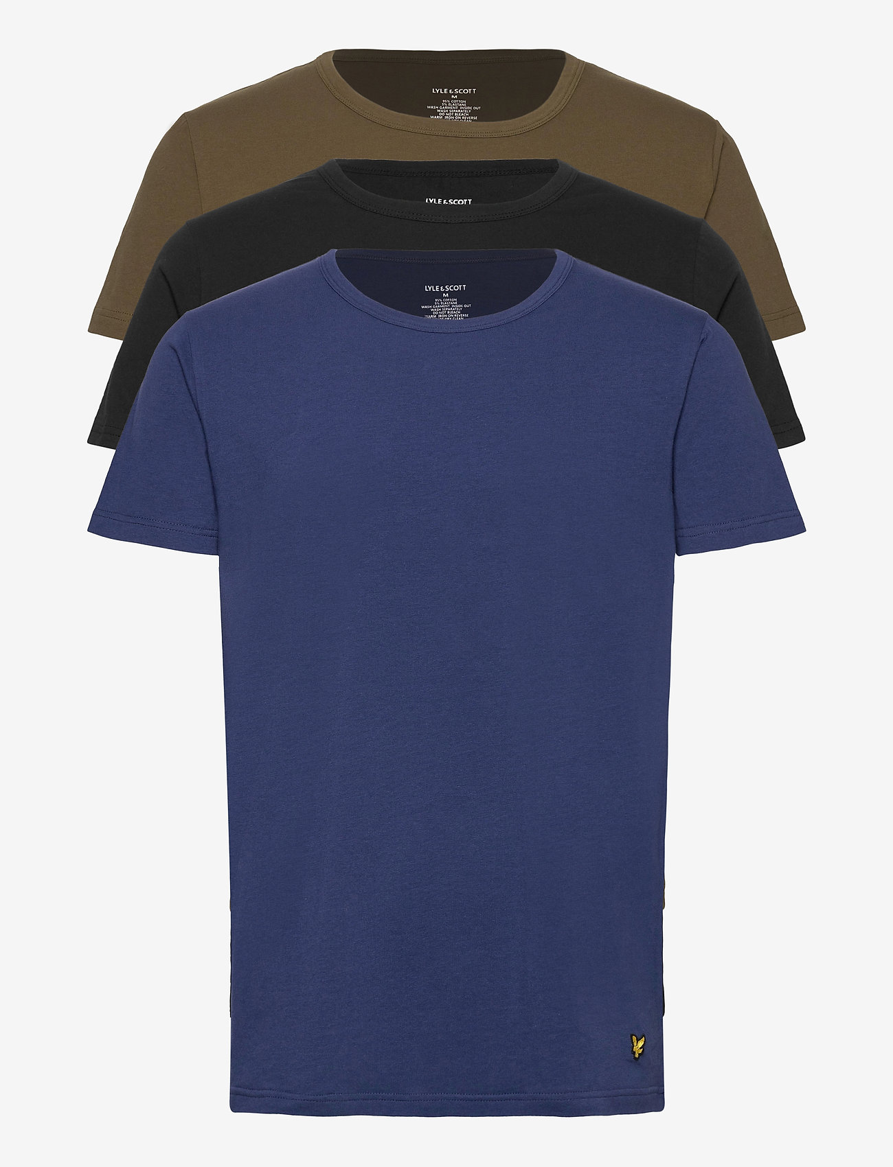 Lyle & Scott - MAXWELL - black/dark olive/twilight blue - 0