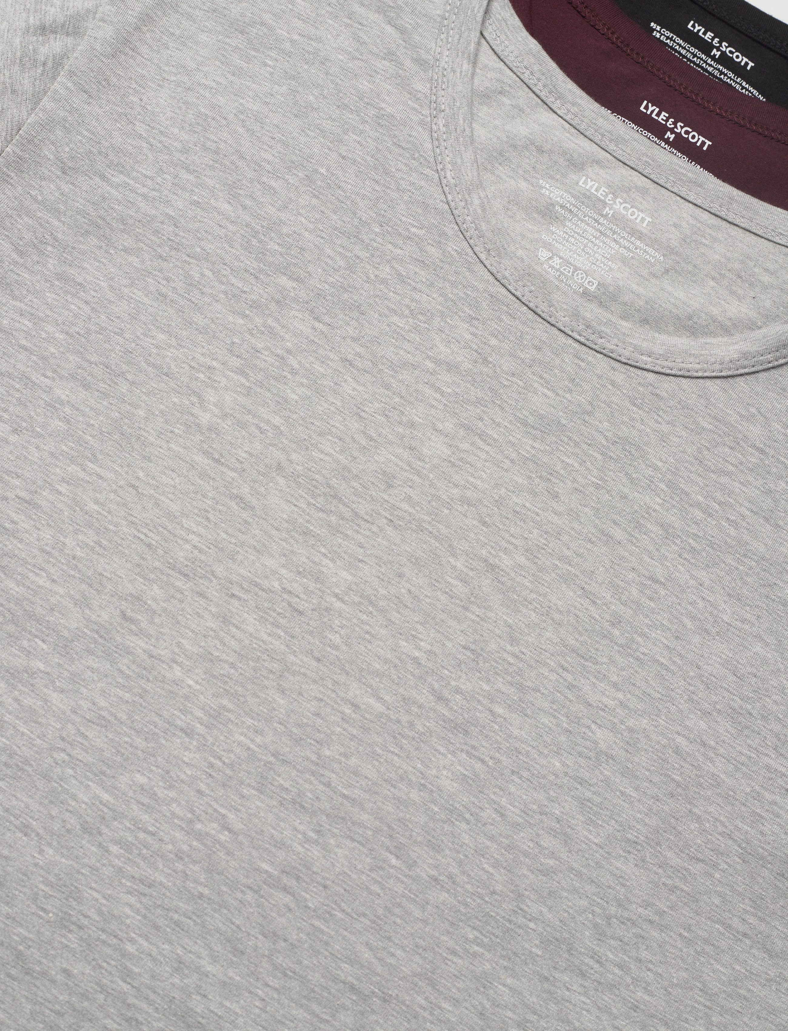 Lyle & Scott - MAXWELL - wine tasting/grey marl/black - 1