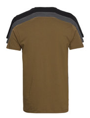 Lyle & Scott - MAXWELL - multipack t-shirts - dark olive/dark grey marl/black - 2