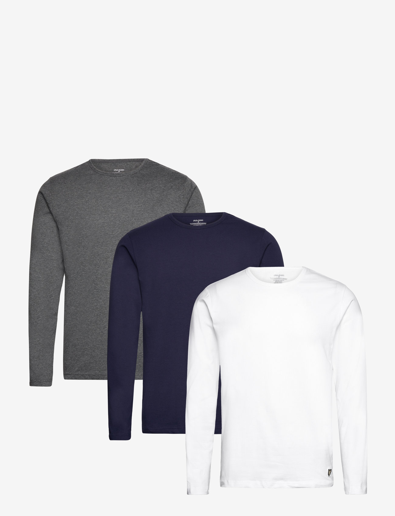 Lyle & Scott - TODD - peacoat/bright white/dark grey marl - 0