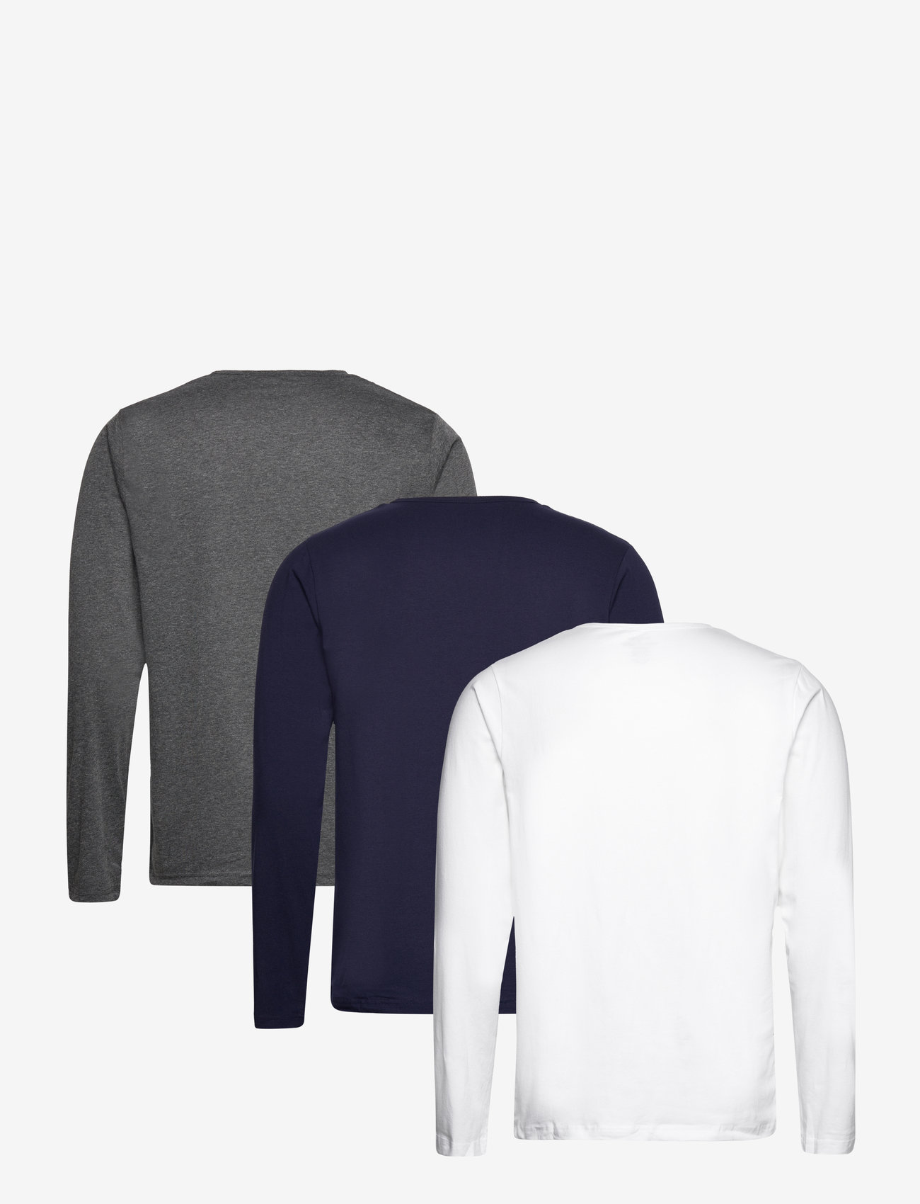 Lyle & Scott - TODD - peacoat/bright white/dark grey marl - 4