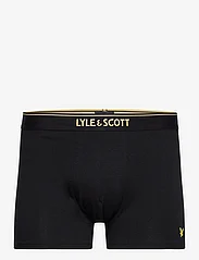 Lyle & Scott - JACKSON - laveste priser - black multi text waistbands - 6
