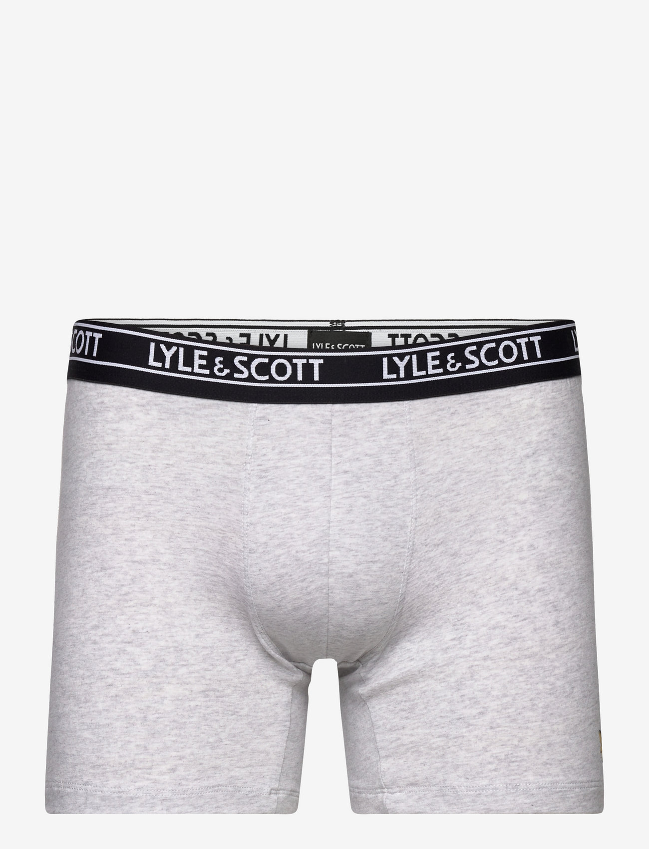 Lyle & Scott - KNOX - black/light grey marl/aop/bright white/black - 4