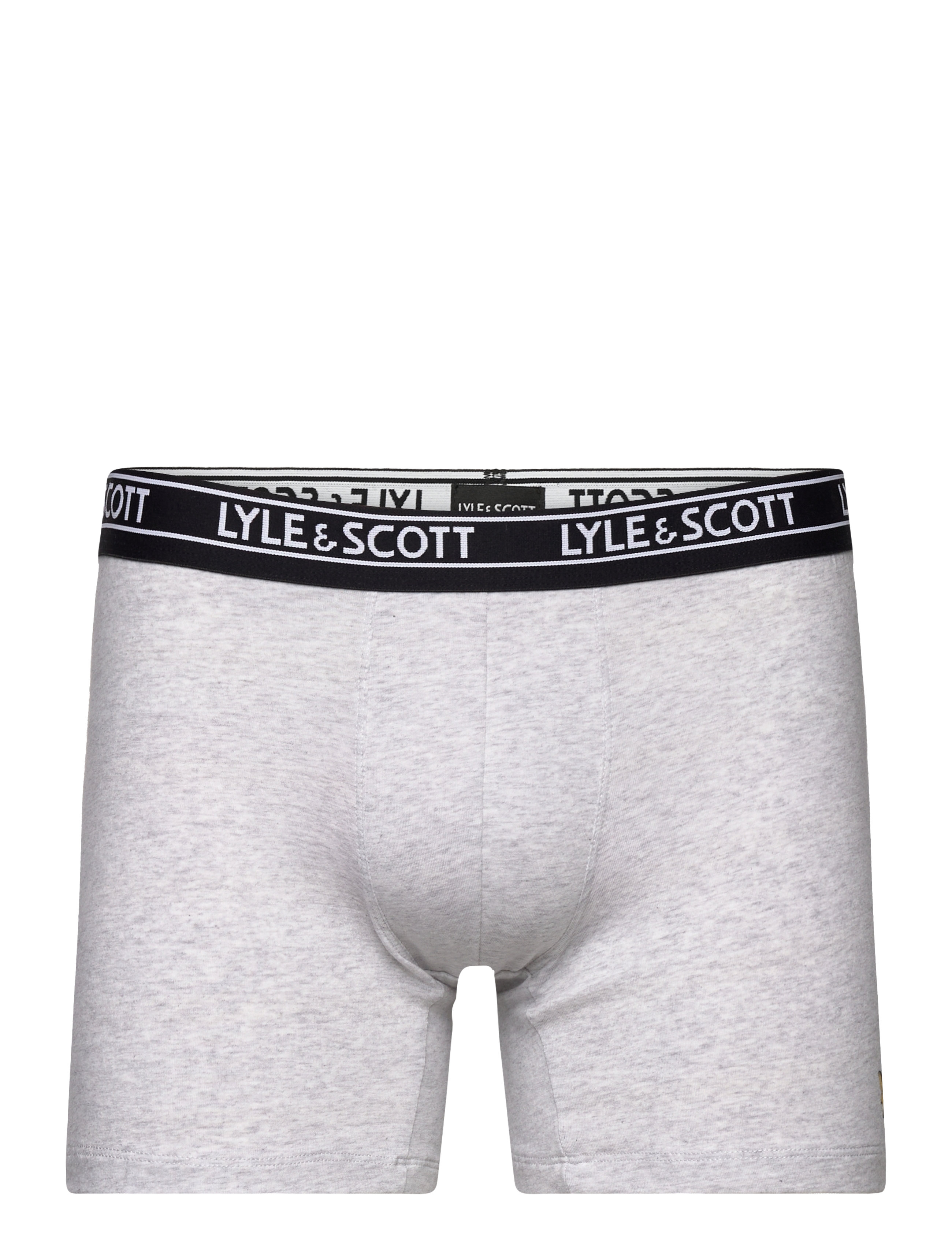 Lyle & Scott - KNOX - black/light grey marl/aop/bright white/black - 4