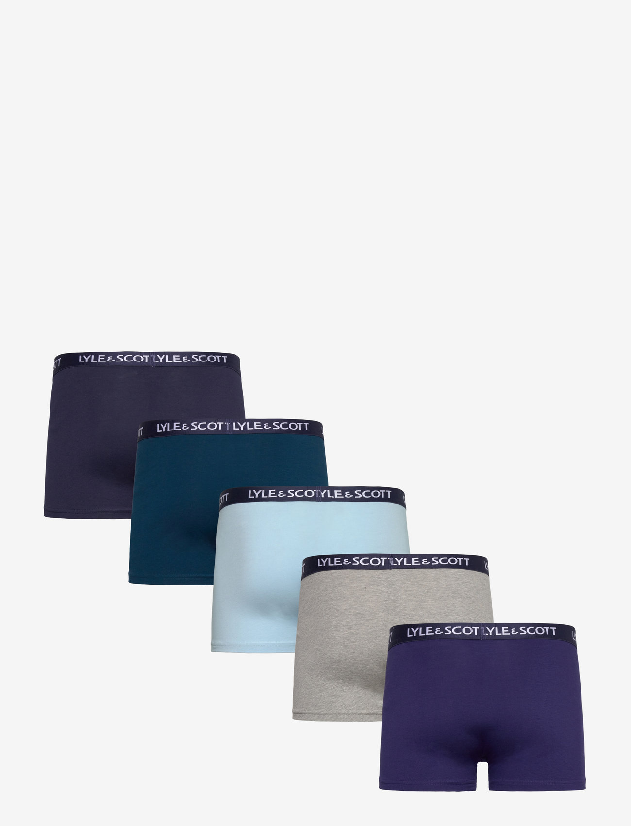 Lyle & Scott - MILLER - multipack kalsonger - grey marl/blue ribbon/chambray blue/sailor blue/peacoat - 1