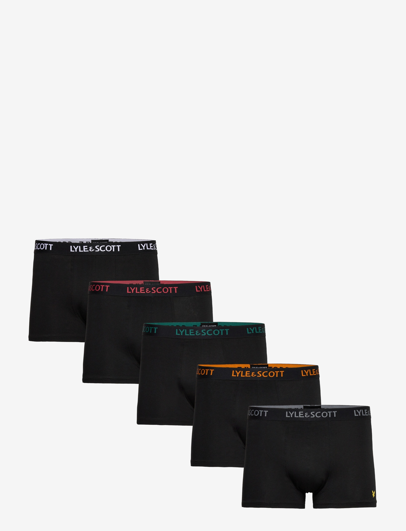 Lyle & Scott - MILLER - aluspükste mitmikpakk - black multi text waistbands - 0