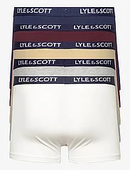 Lyle & Scott - MILLER - boxer briefs - peacoat/ pale olive green/ light grey marl/ wine tasting/ bright white - 1