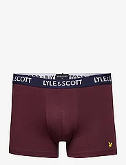 Lyle & Scott - MILLER - boxerkalsonger - peacoat/ pale olive green/ light grey marl/ wine tasting/ bright white - 6