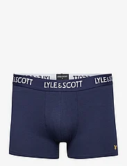 Lyle & Scott - MILLER - trunks - peacoat/ pale olive green/ light grey marl/ wine tasting/ bright white - 8
