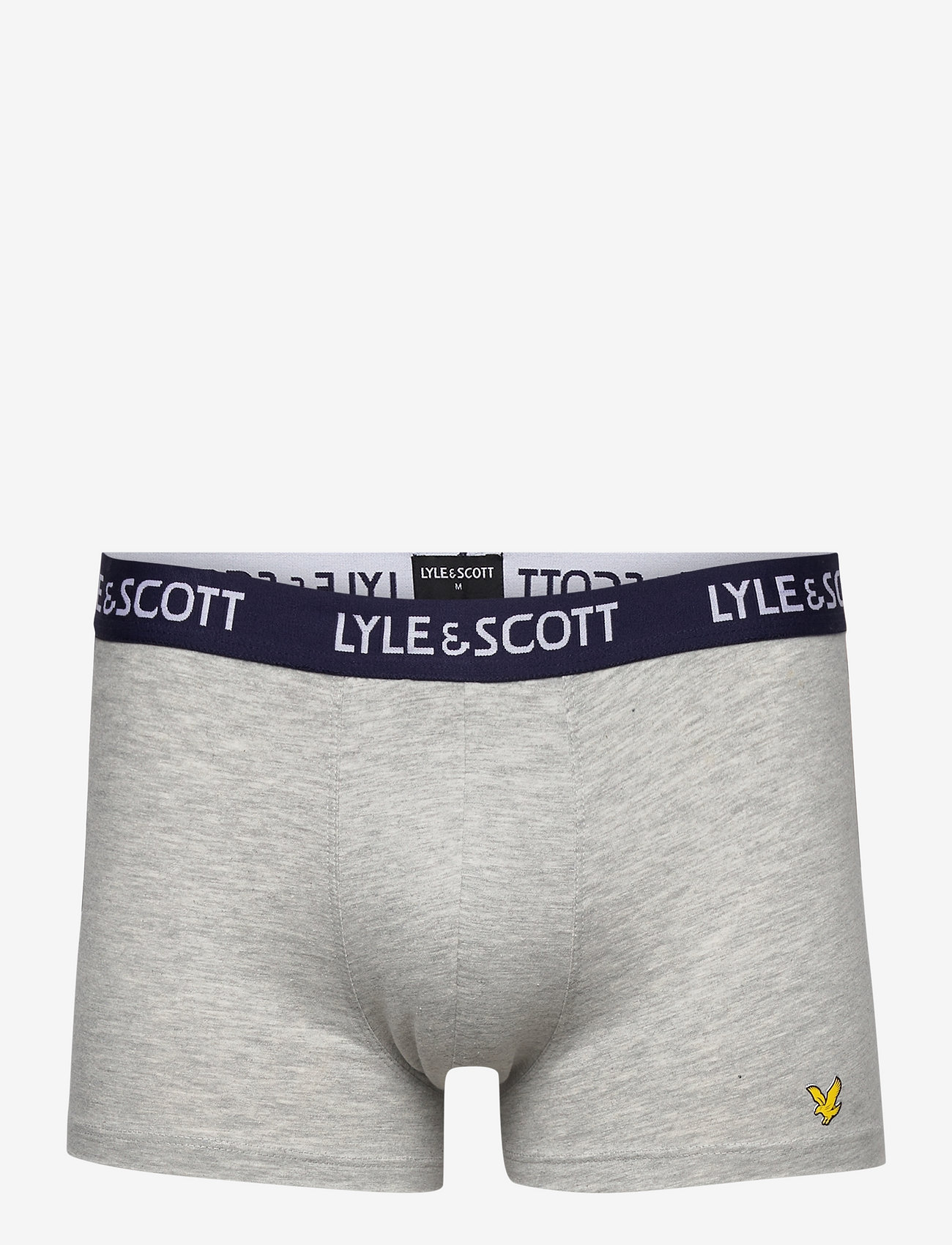 Lyle & Scott - MILLER - boxerkalsonger - peacoat/ pale olive green/ light grey marl/ wine tasting/ bright white - 2