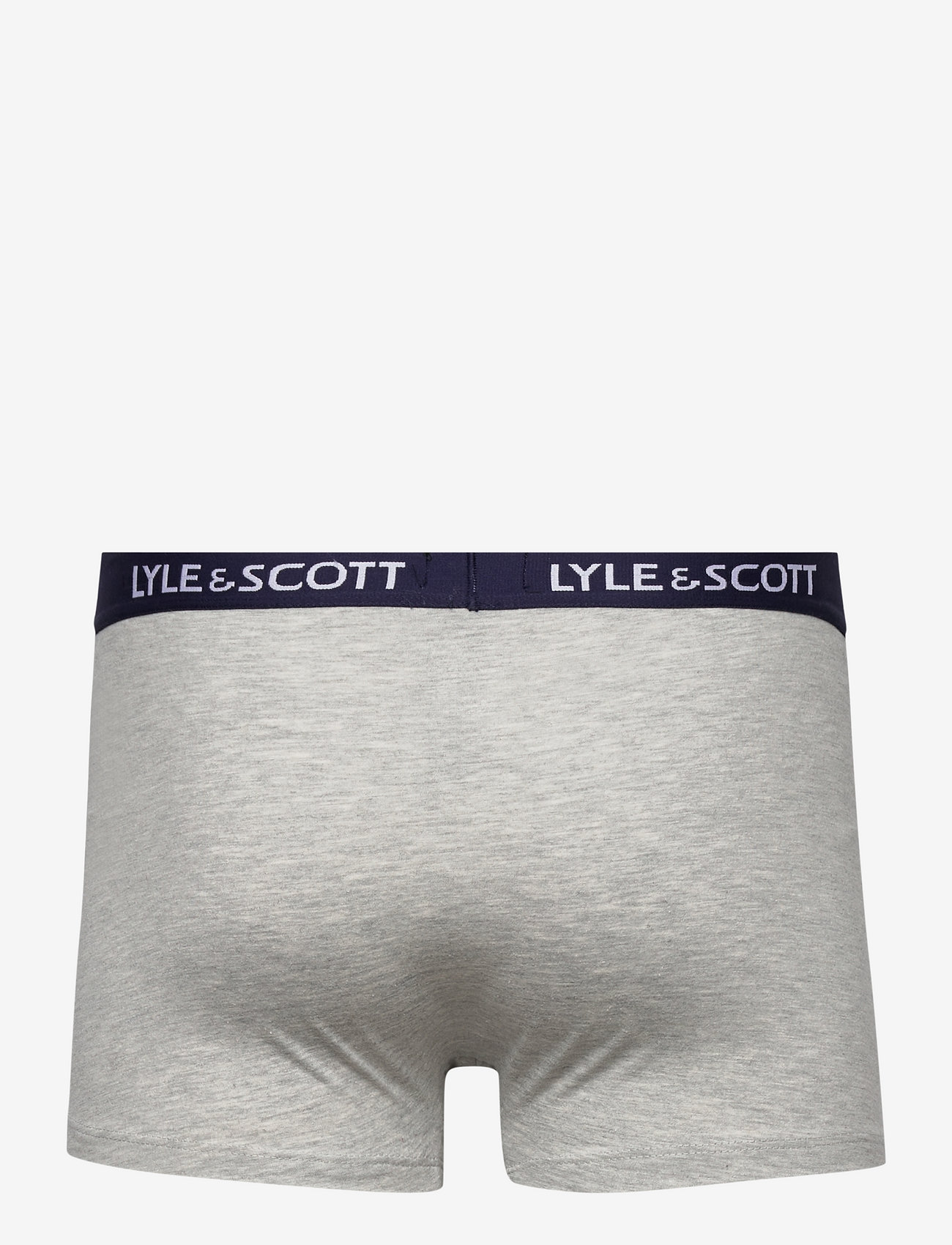 Lyle & Scott - MILLER - boxerkalsonger - peacoat/ pale olive green/ light grey marl/ wine tasting/ bright white - 3