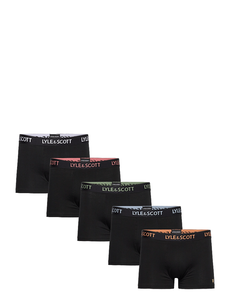 Lyle & Scott - MILLER - aluspükste mitmikpakk - black multi text waistband - 0
