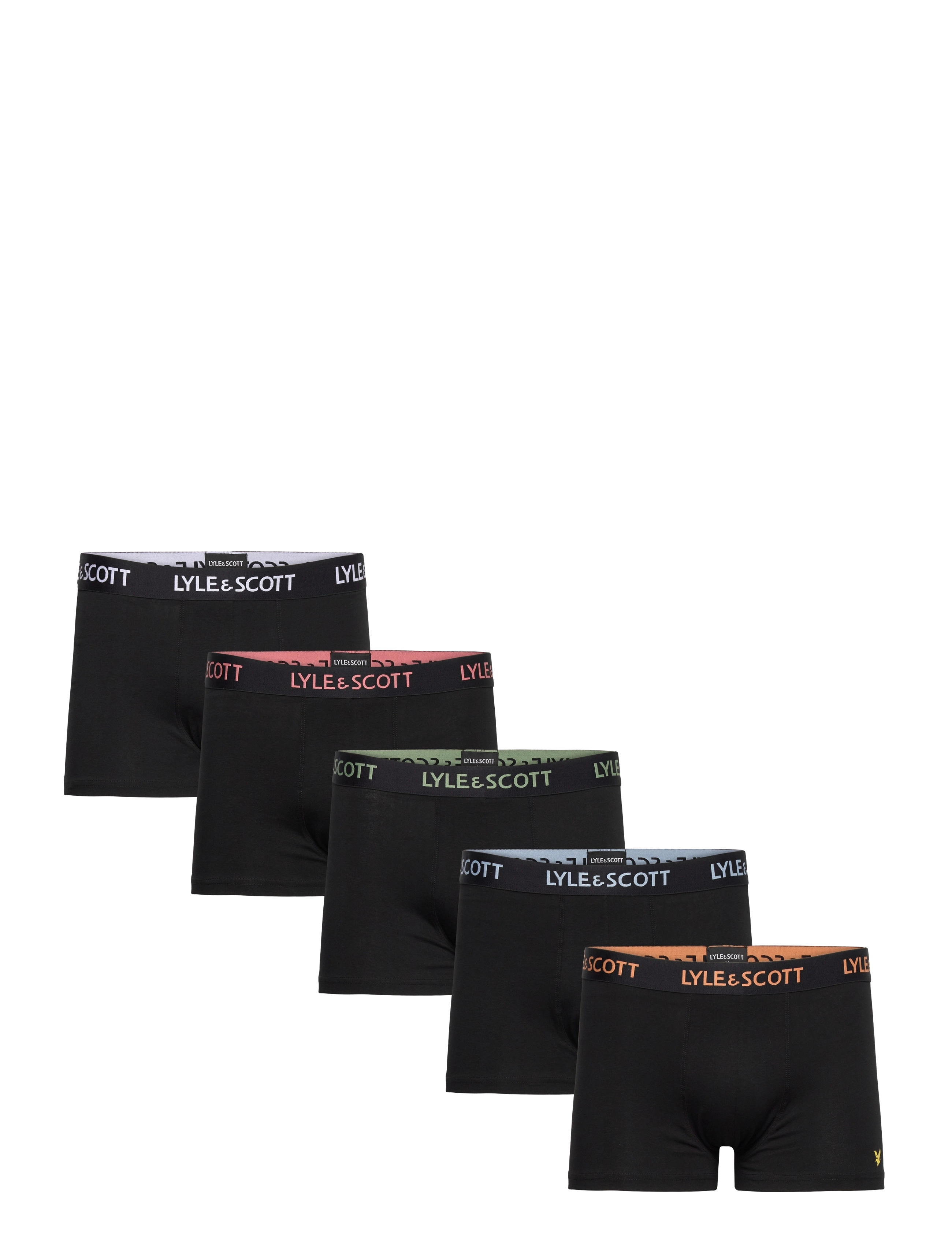 BLACK MULTI TEXT WAISTBAND