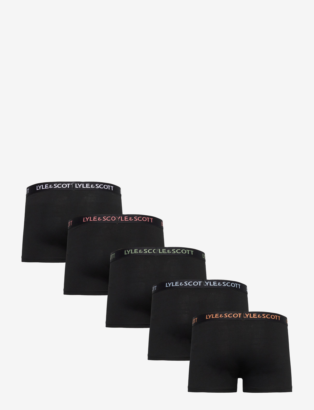 Lyle & Scott - MILLER - multipack underbukser - black multi text waistband - 1