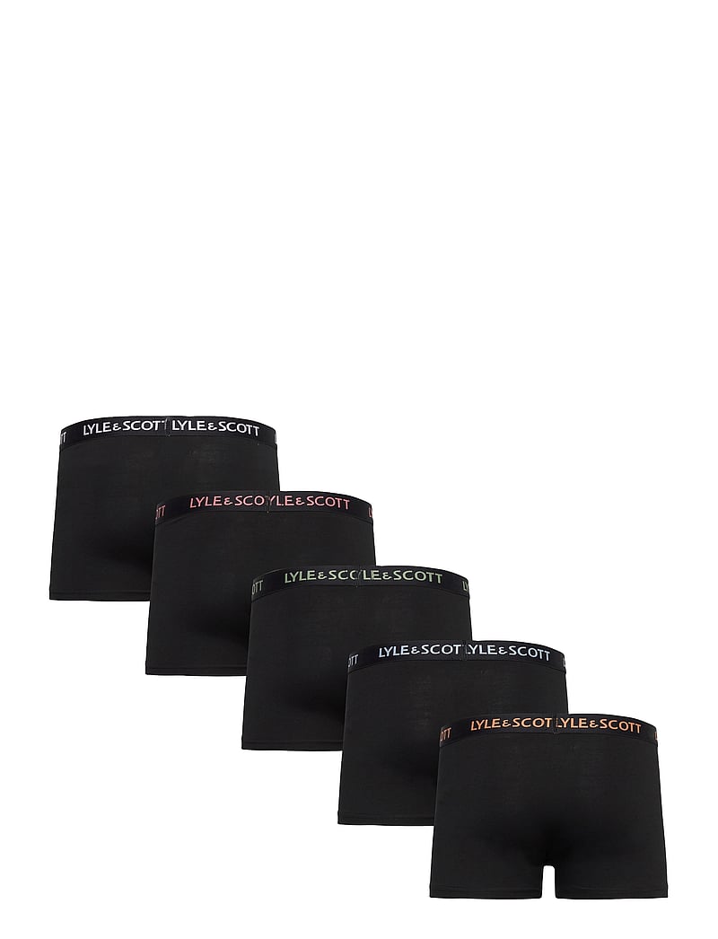 Lyle & Scott - MILLER - aluspükste mitmikpakk - black multi text waistband - 1