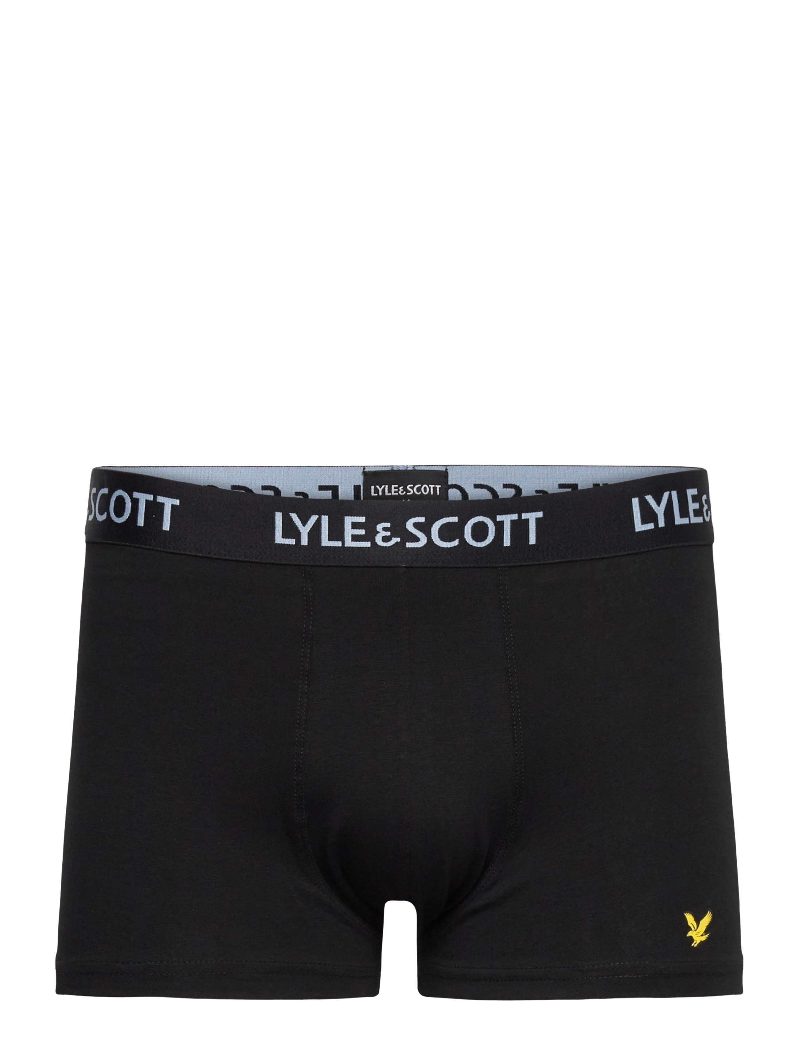 Lyle & Scott - MILLER - trunks - black multi text waistband - 2