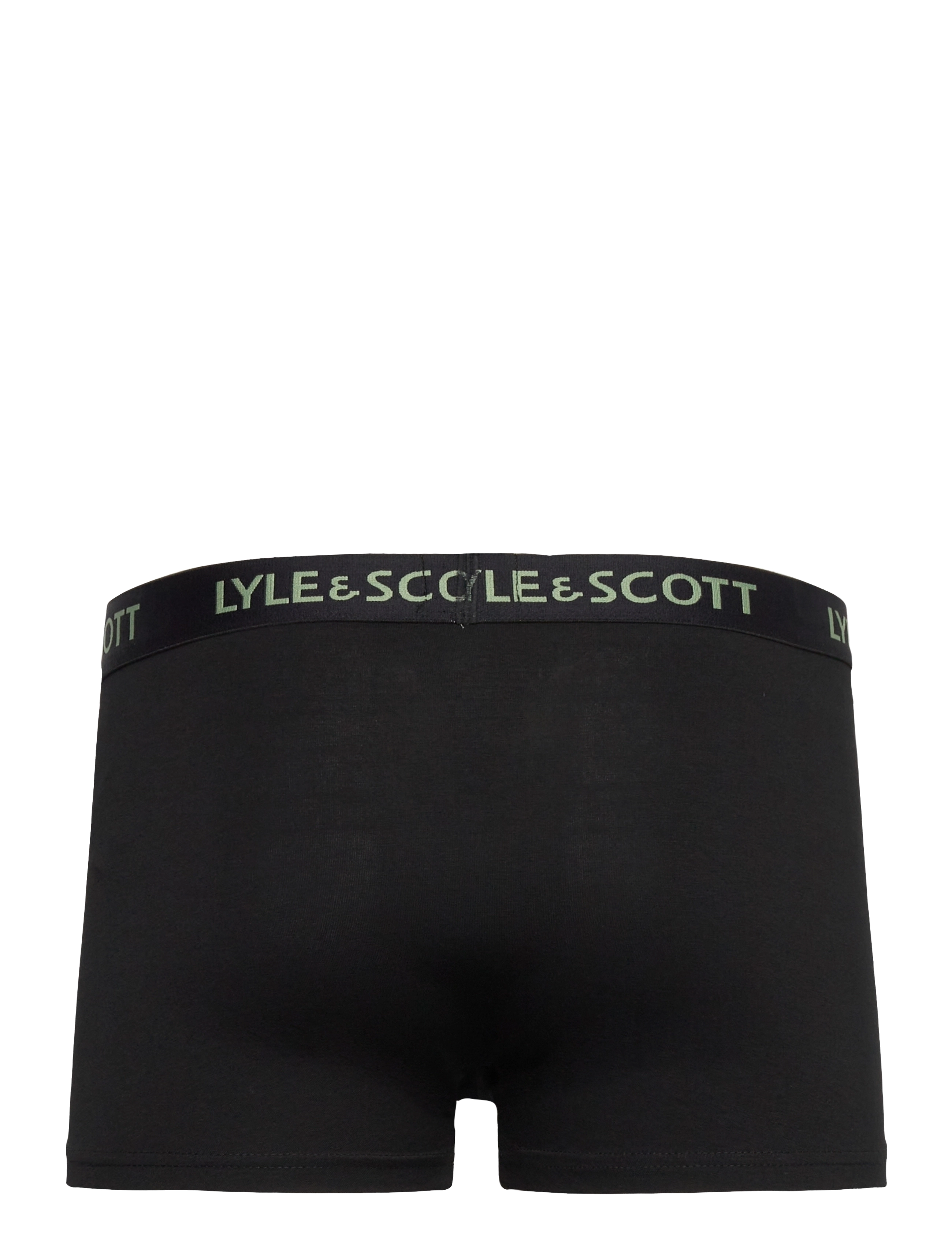 Lyle & Scott - MILLER - trunks - black multi text waistband - 5