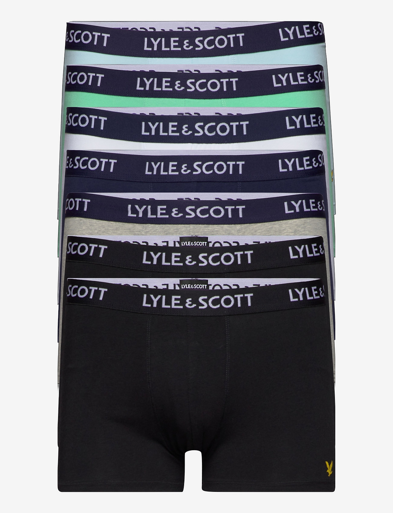Lyle & Scott - CODY - lot de sous-vêtements - black/black/grey marl/peacoat/bright white/neptune green/cool blue - 0
