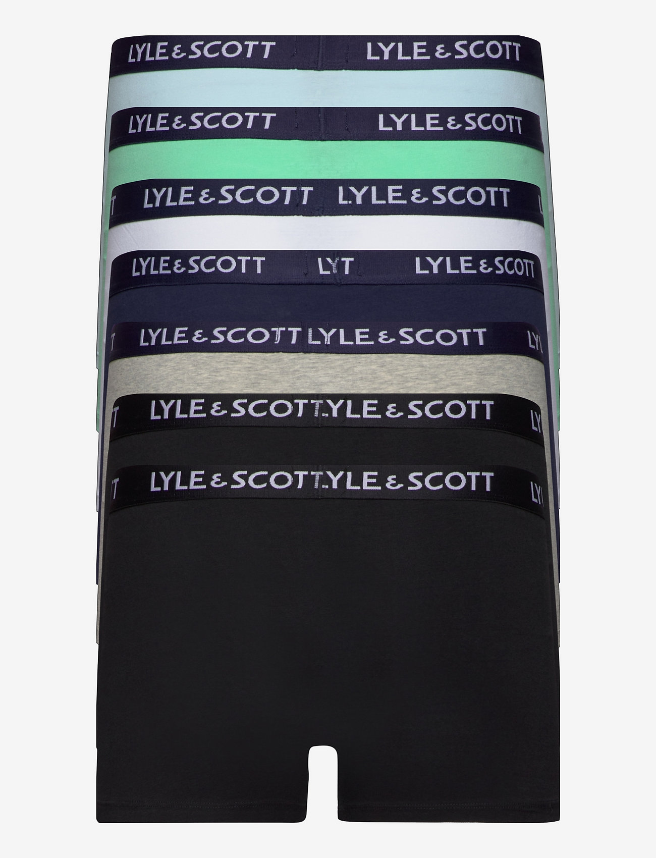 Lyle & Scott - CODY - black/black/grey marl/peacoat/bright white/neptune green/cool blue - 1