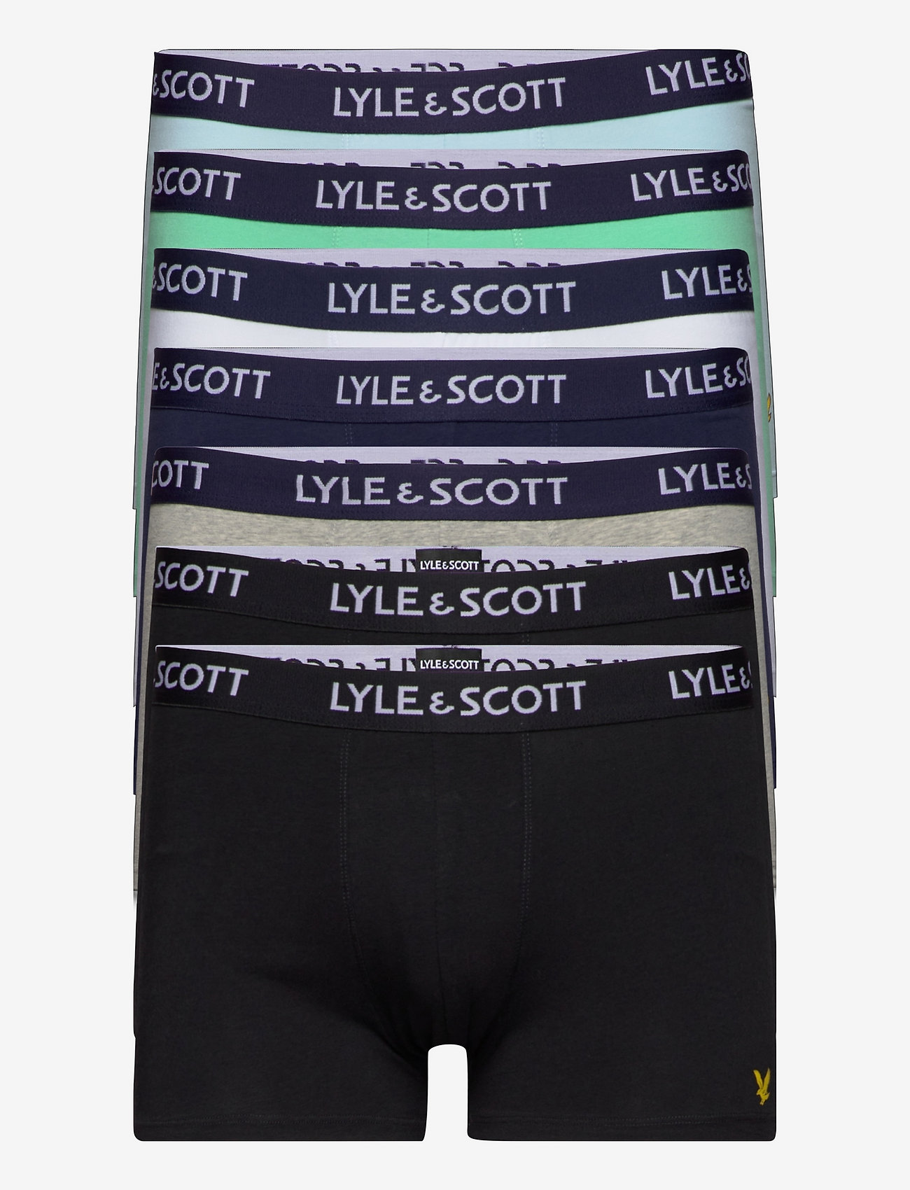 Lyle & Scott - CODY - black/black/grey marl/peacoat/bright white/neptune green/cool blue - 0