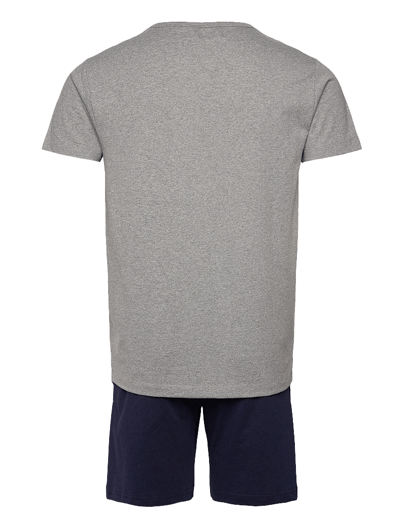 Lyle & Scott - CHARLIE - nattøj sæt - grey marl/peacoat - 1