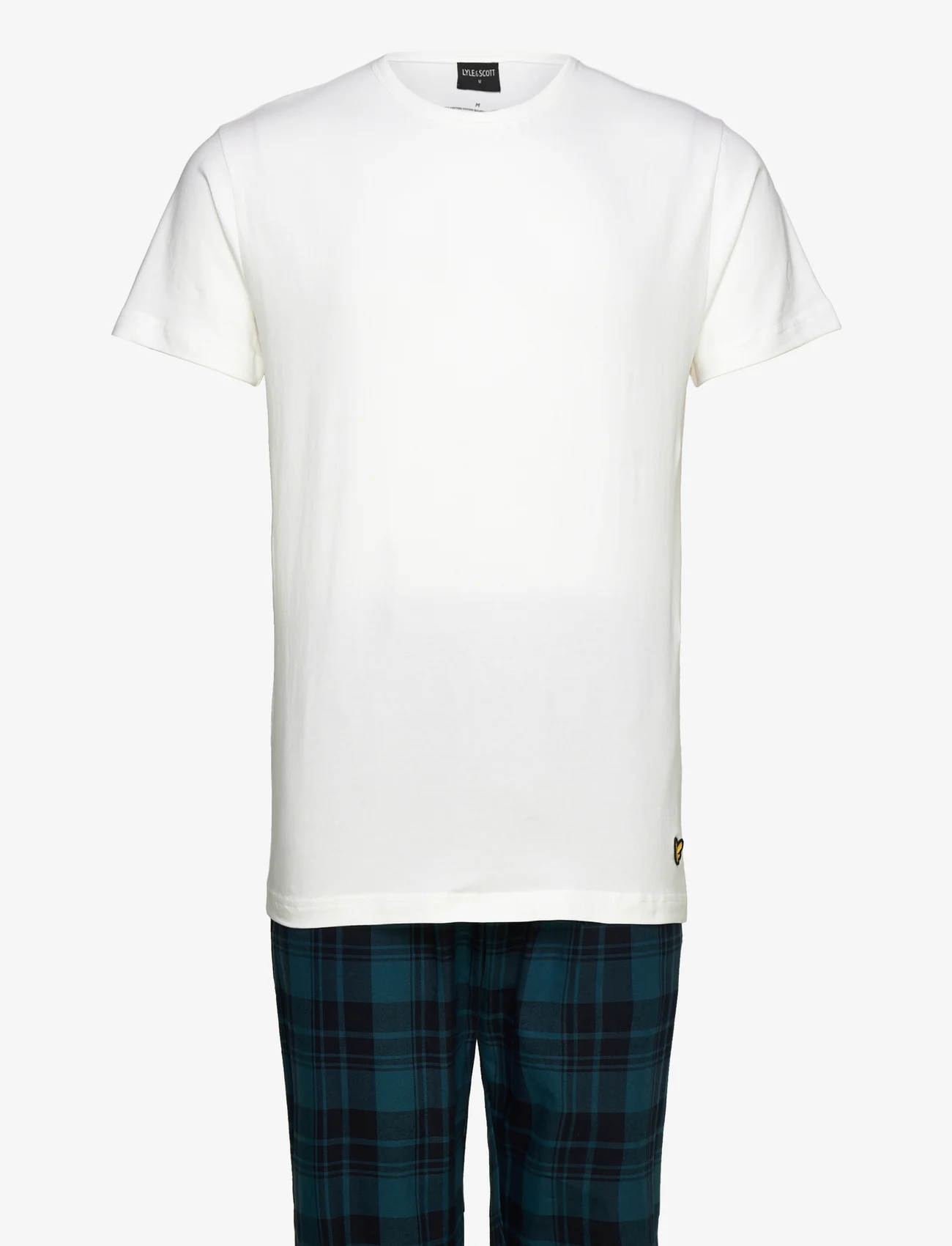 Lyle & Scott - BRENT - pyjama sets - bright white/blue check - 0