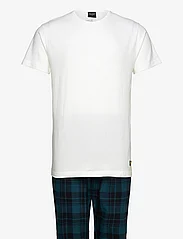 Lyle & Scott - BRENT - pyjamasets - bright white/blue check - 0